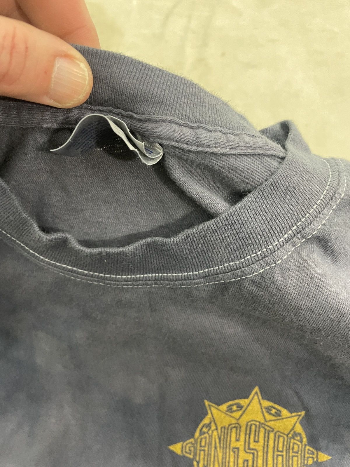 Vintage GangStarr ONE OF THE BEST YET overdyed Longsleeve tee XLXXL Size US XL / EU 56 / 4 - 5 Thumbnail