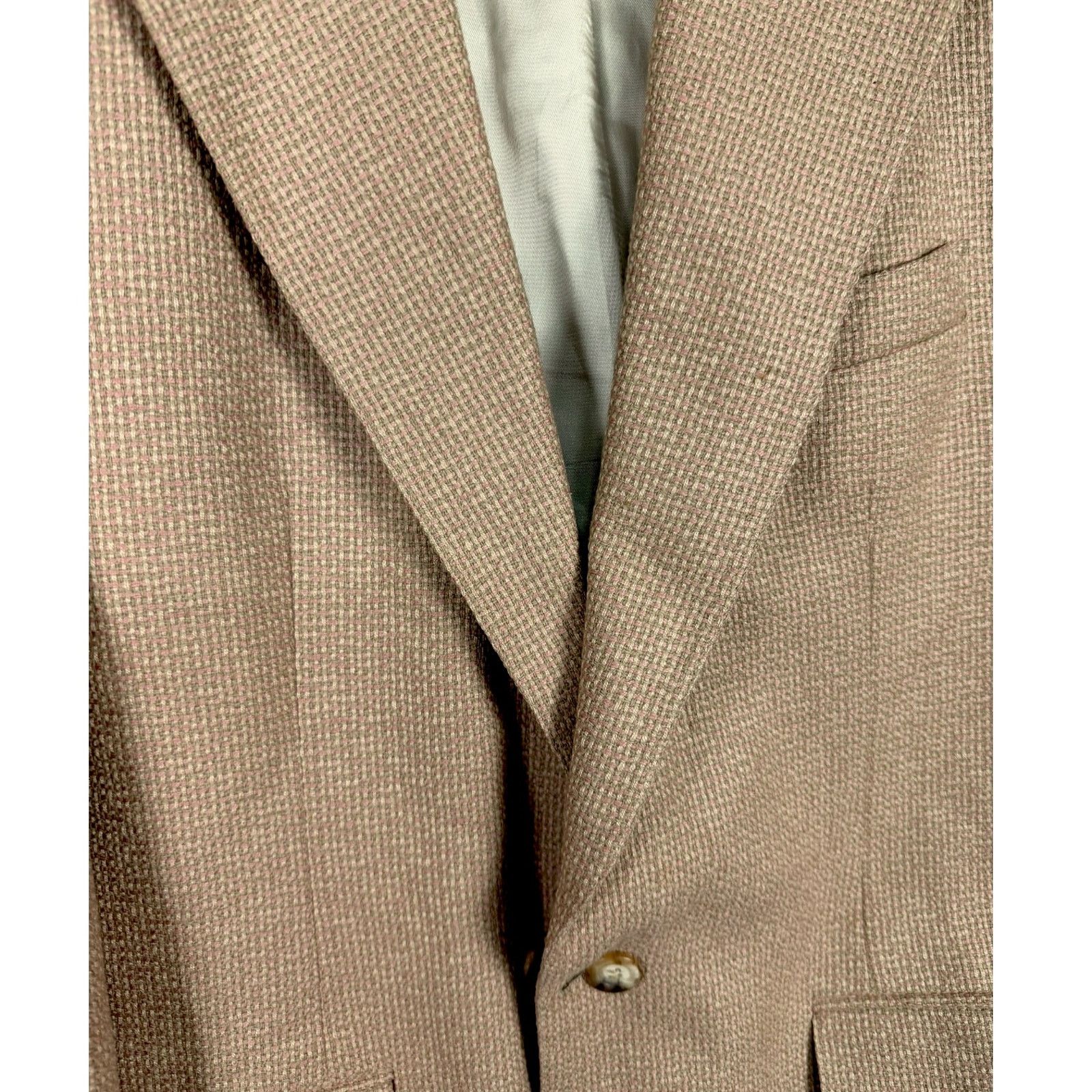 Polo Ralph Lauren Vintage 90s Polo University Club Mens 40R Wool Tweed Blazer Size 40R - 11 Thumbnail