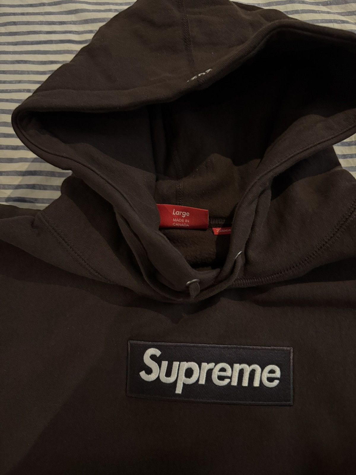 Supreme Supreme Brown Box Logo Hooded Sweatshirt Pullover Large FW21 Size US L / EU 52-54 / 3 - 13 Thumbnail