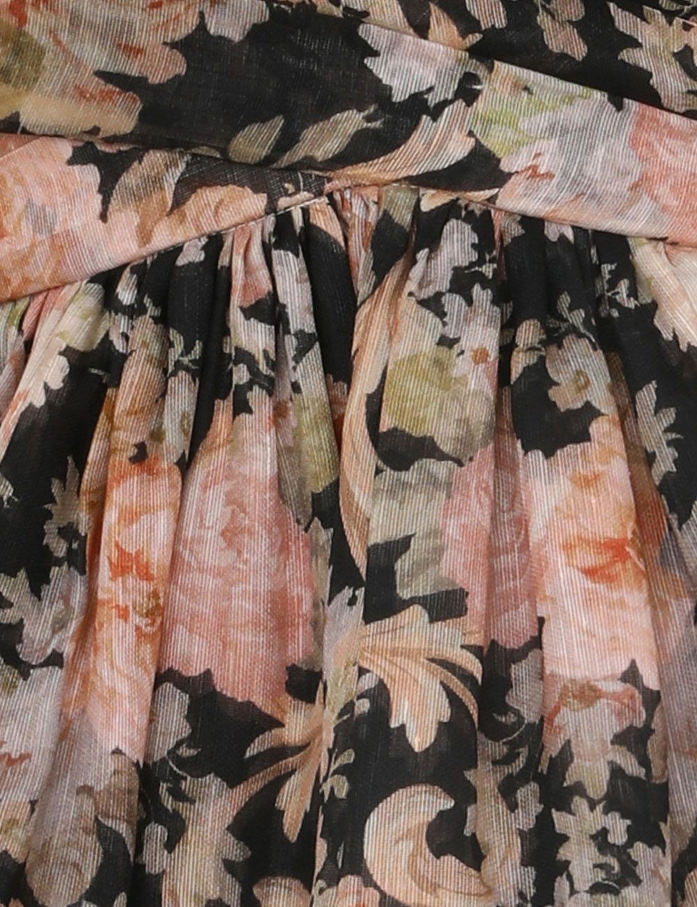 Zimmermann oc11z0925 Illustration Draped Mini Dress in Multicolor Size L / US 10 / IT 46 - 6 Thumbnail