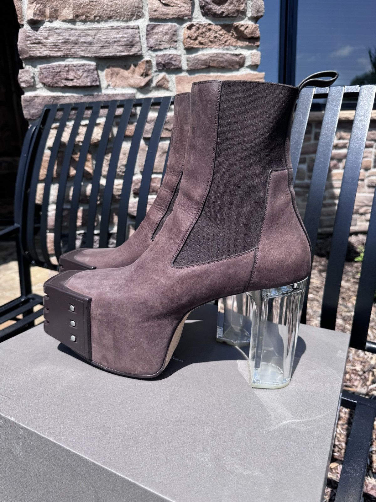 Rick Owens Grilled Platform Boots | Grailed