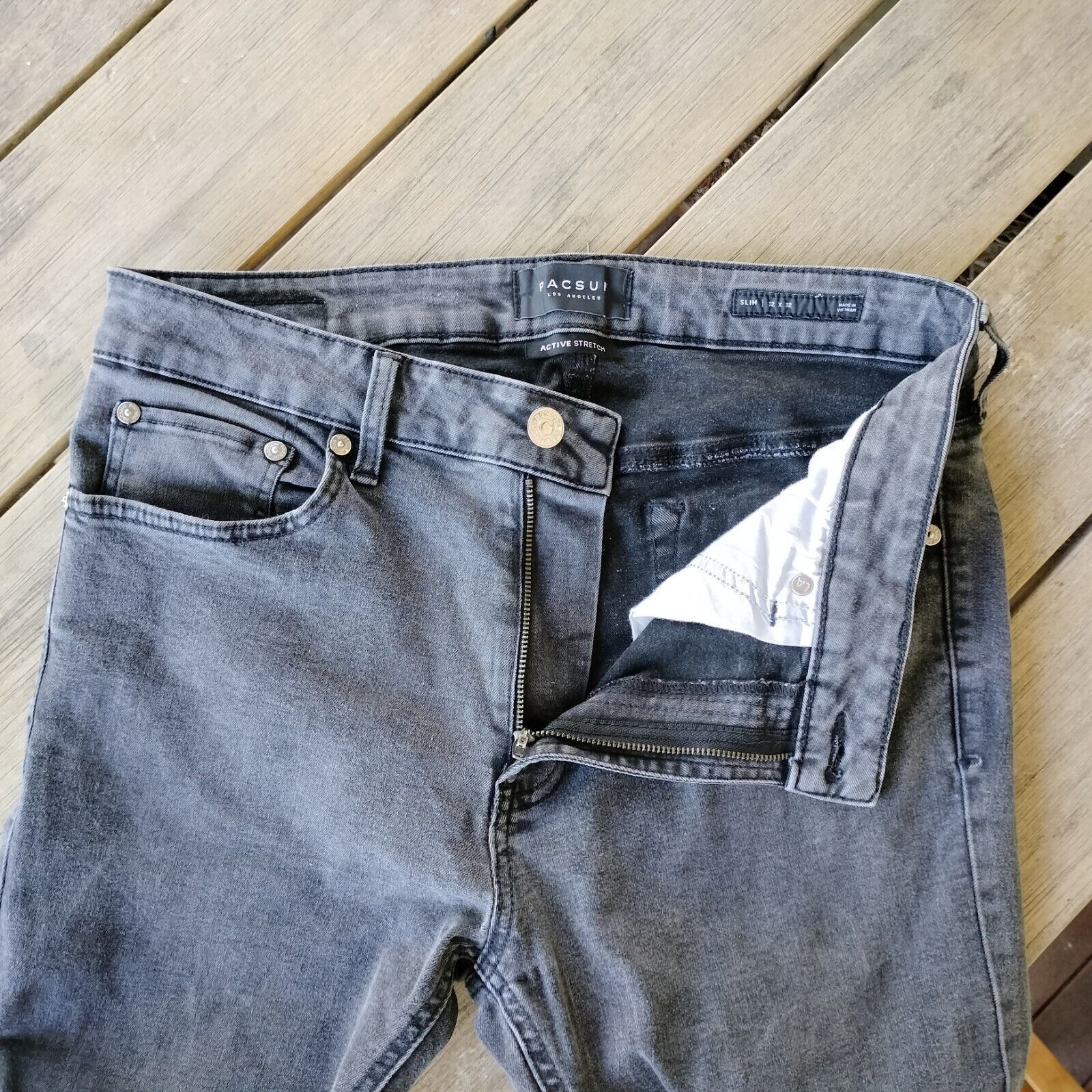 Pacsun Pacsun Mens Jeans Denim Stretch Skinny Slim Washed Faded Size US 32 / EU 48 - 13 Thumbnail