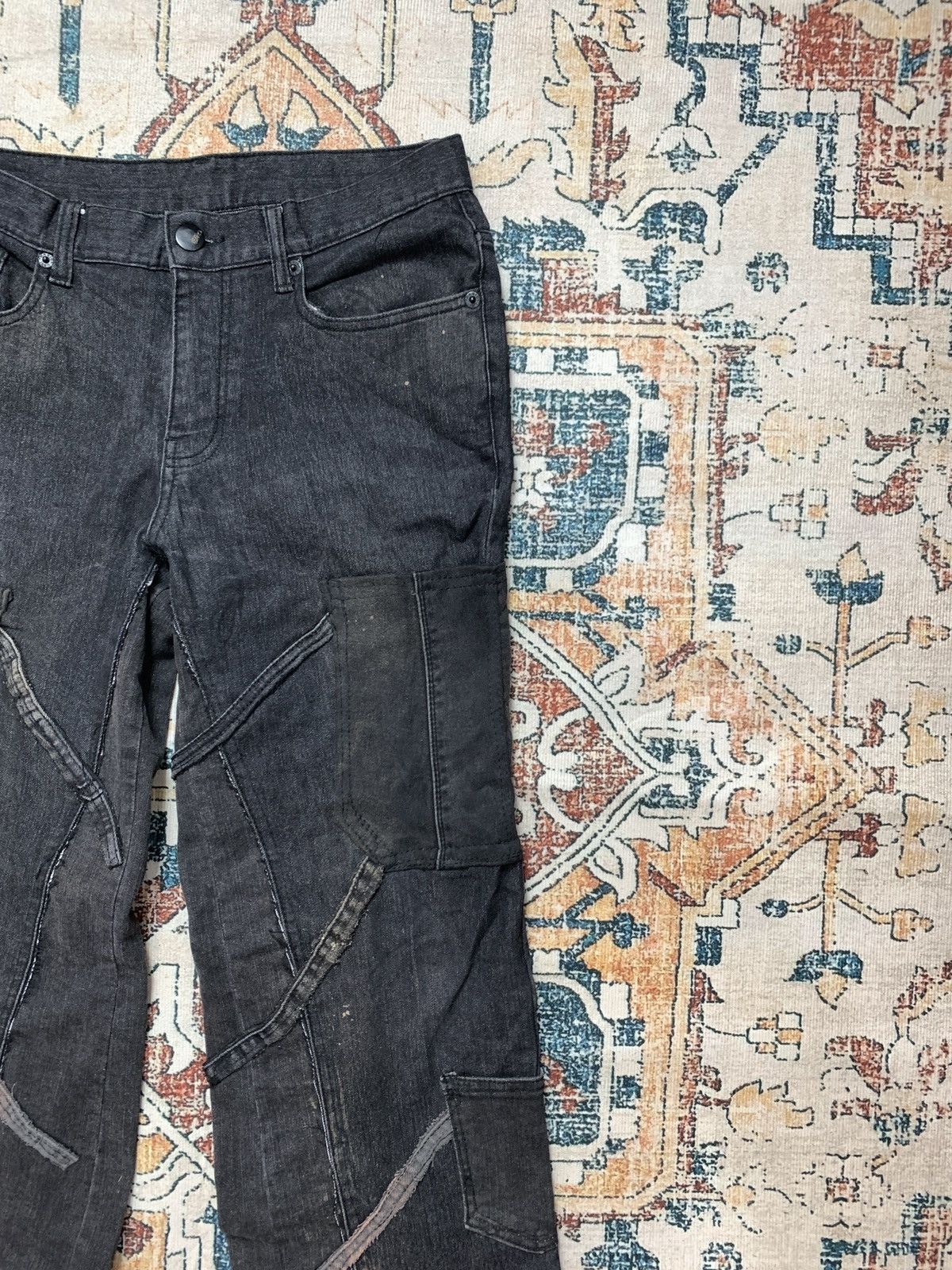 If Six Was Nine Reconstructed Flared Denim Pants Size US 32 / EU 48 - 4 Thumbnail