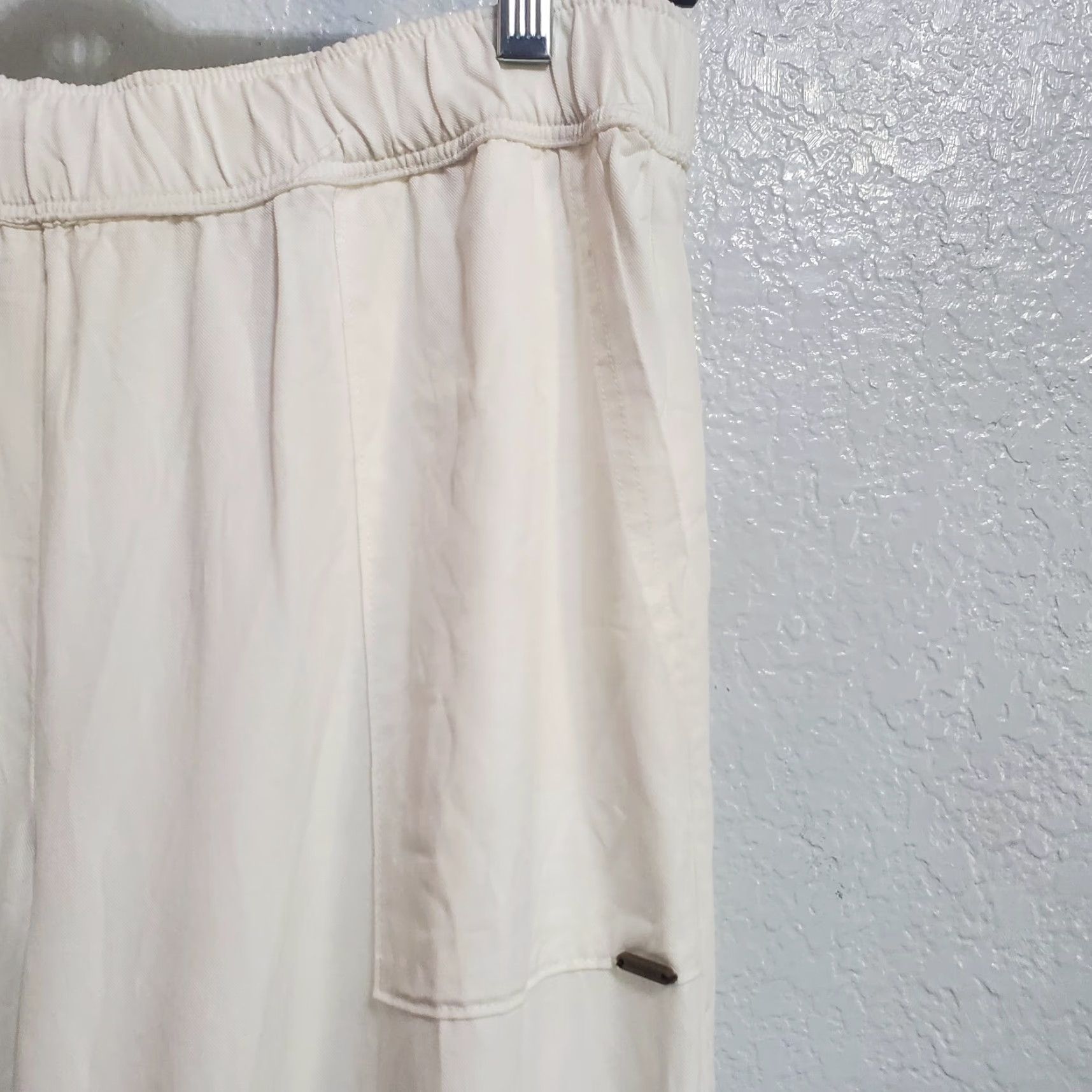 Vintage Cozy Earth Pajama Pant Women S White Pull On Wide Leg Lounge Pockets Flaw Size 28" / US 6 / IT 42 - 5 Thumbnail