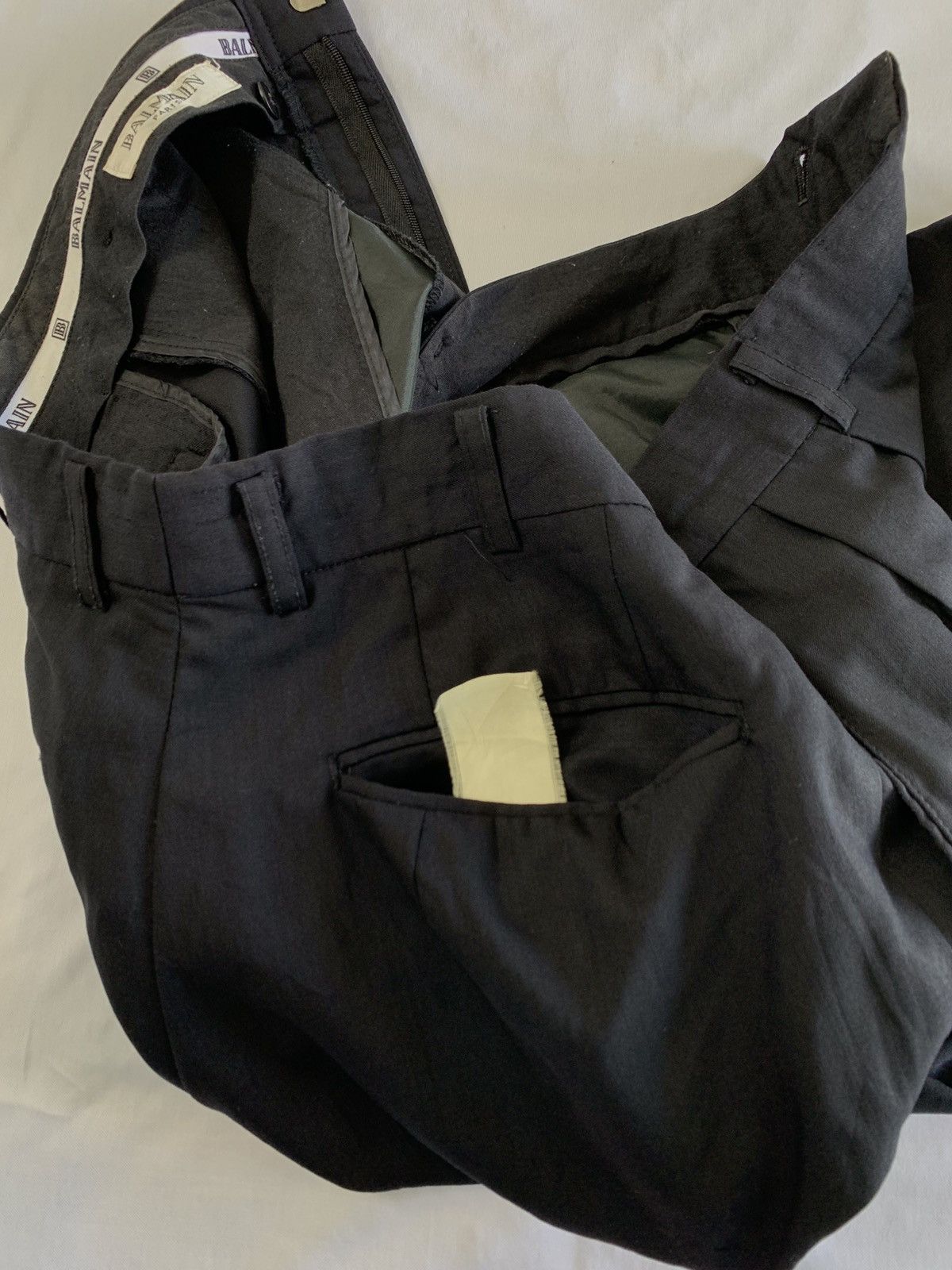 Balmain balmain double pleated trousers pant Size US 30 / EU 46 - 8 Thumbnail