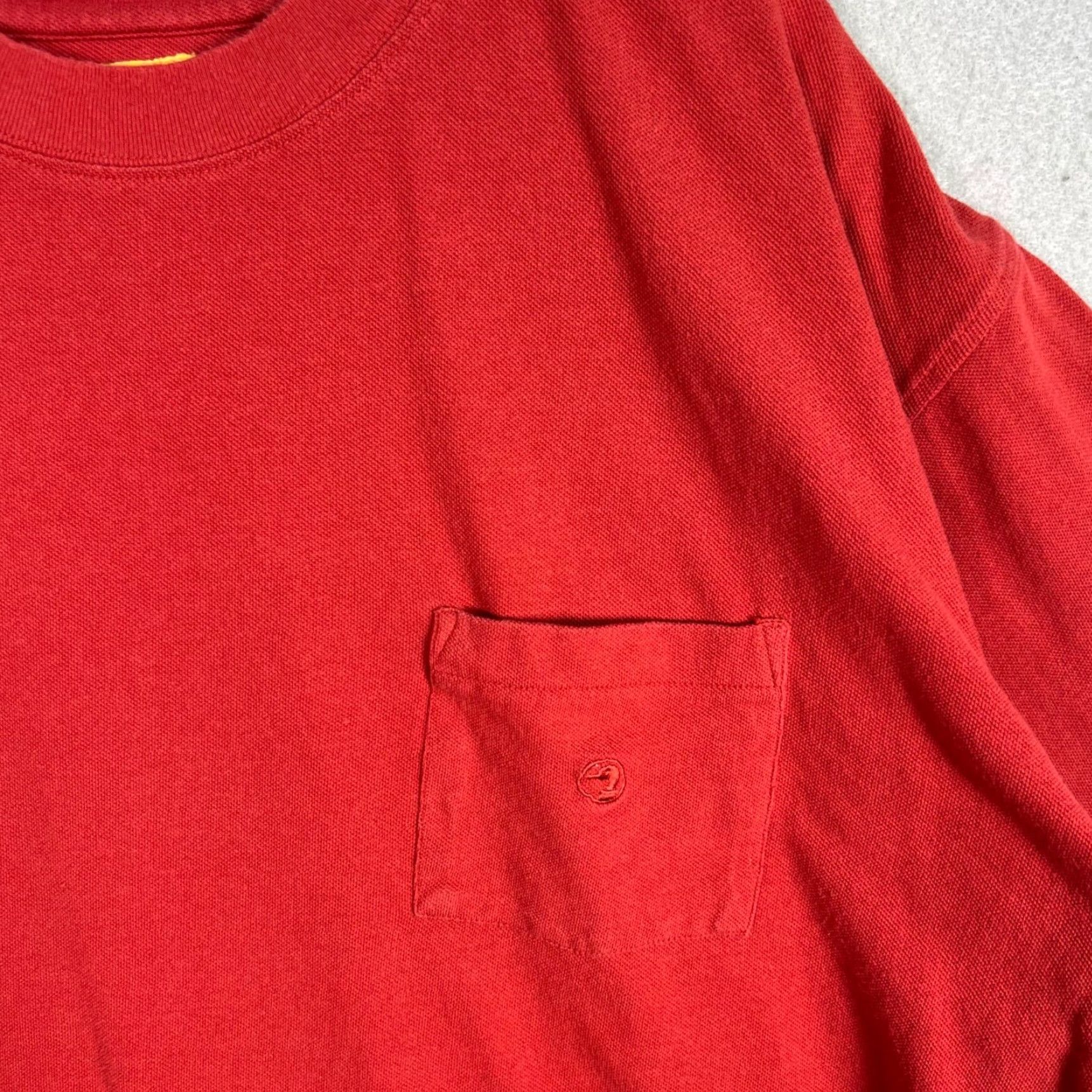 Vintage VINTAGE Duck Head Mens Red Pocket T-Shirt Size Large 100% Cotton Short Sleeve Crew Neck with Pockets Mens Size US L / EU 52-54 / 3 - 4 Thumbnail
