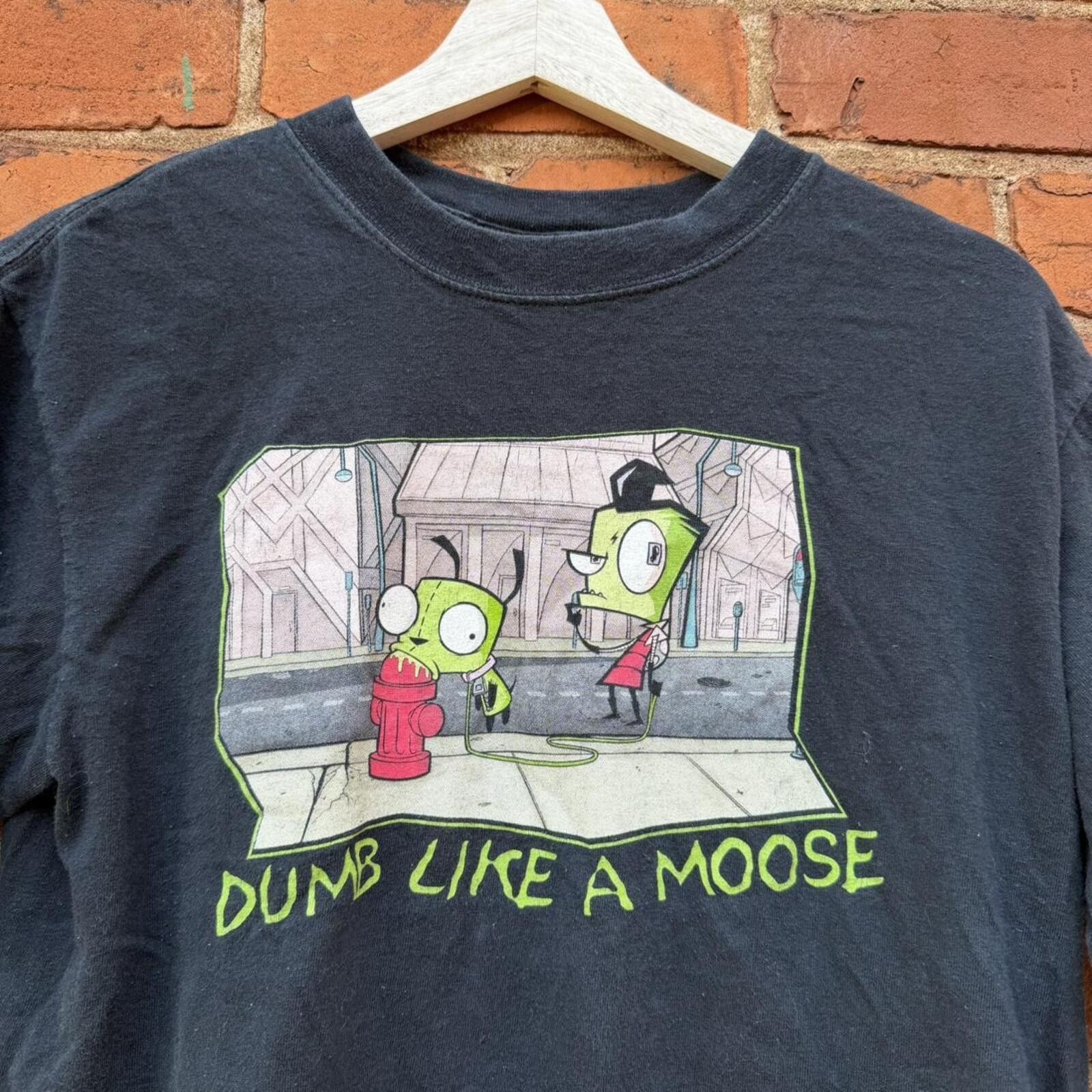 Anvil Vintage invader zim dumb like a moose t shirt 00s Size US M / EU 48-50 / 2 - 1 Thumbnail
