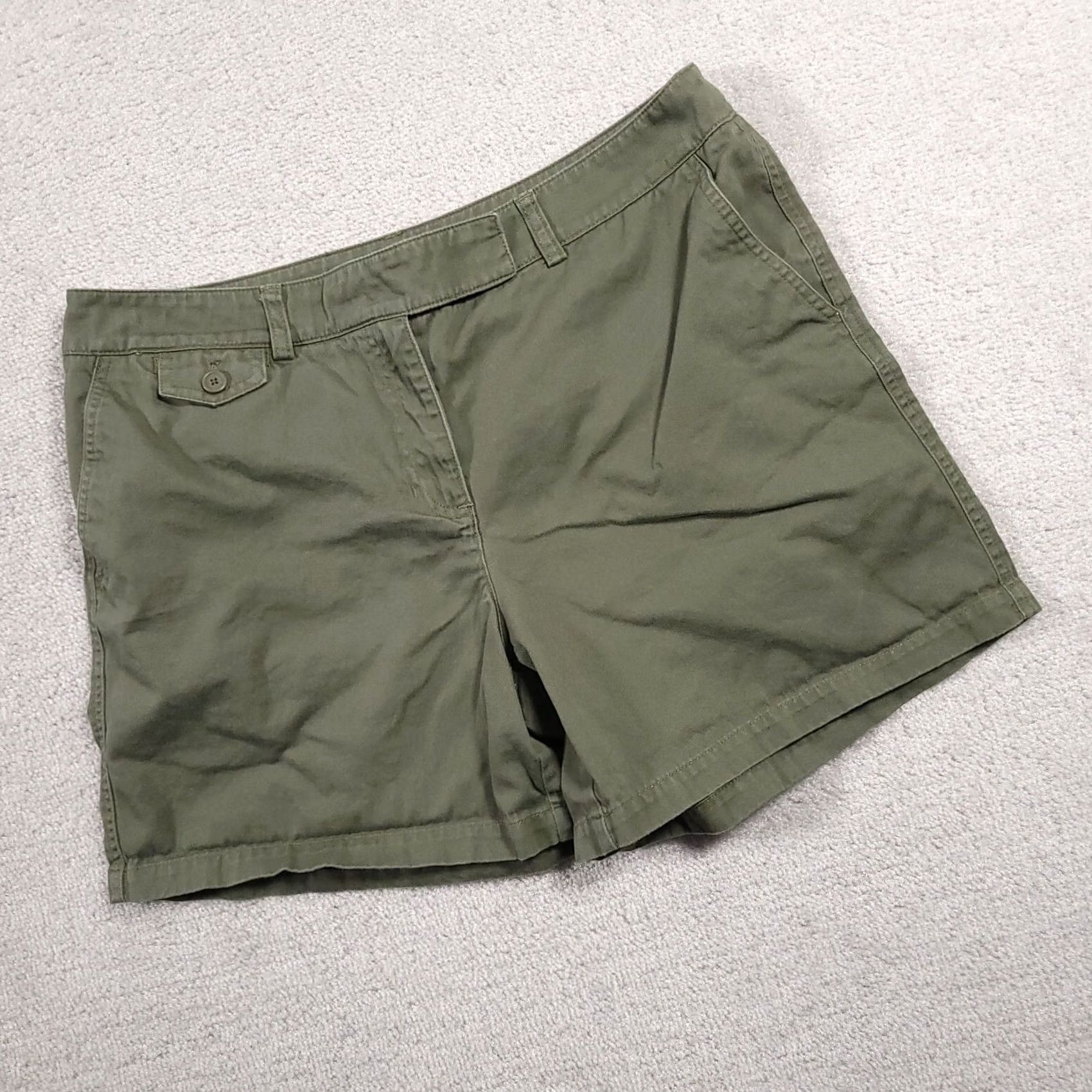 Jones New York VINTAGE Jones New York Sport Shorts Women's 14 Green Mid-Rise Flap Pockets 5" Size 36" / US 14 / IT 50 - 2 Thumbnail