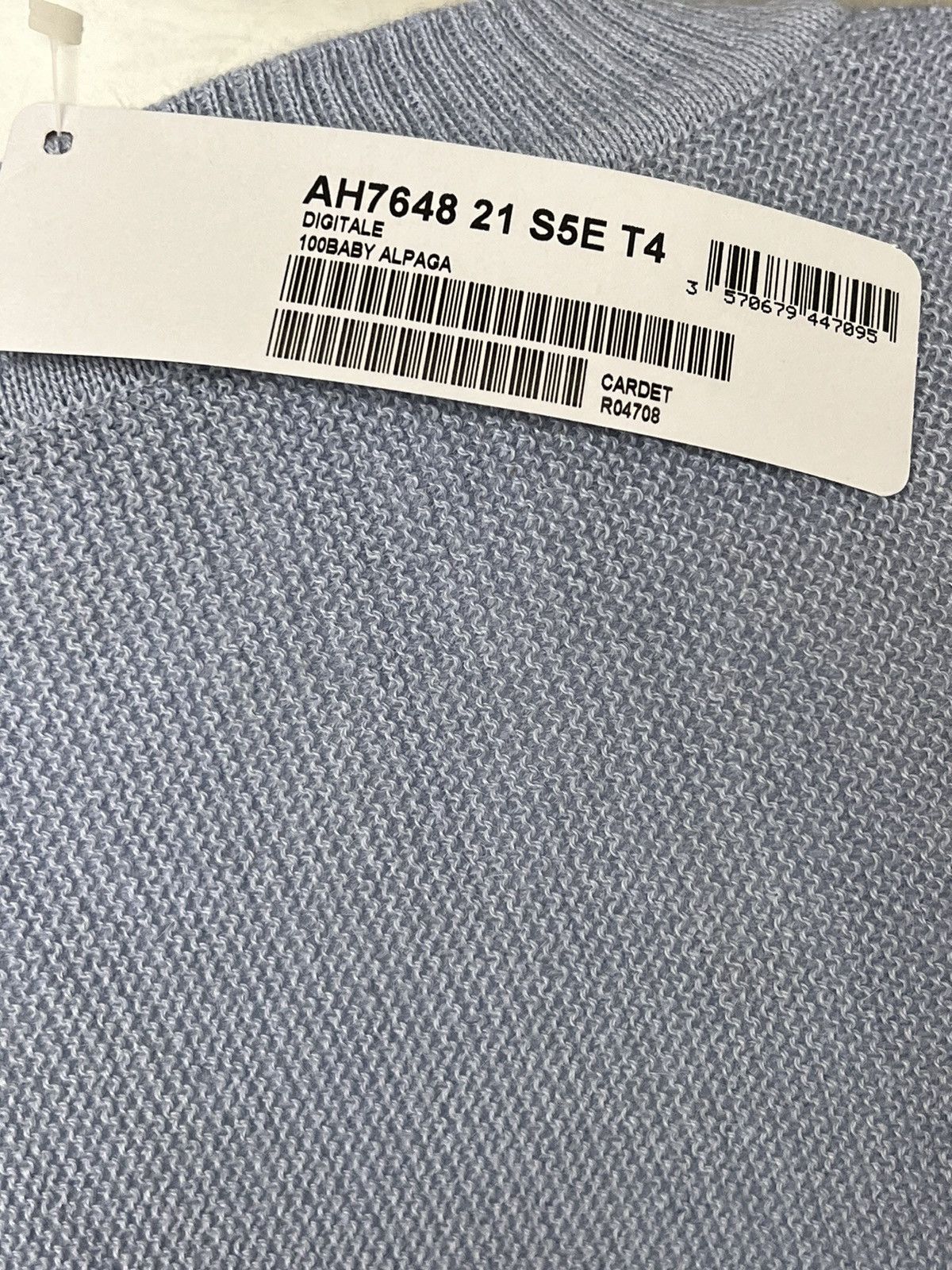 Lacoste Lacoste men’s blue baby alpaca v-neck sweater size 4 or M Size US M / EU 48-50 / 2 - 6 Thumbnail