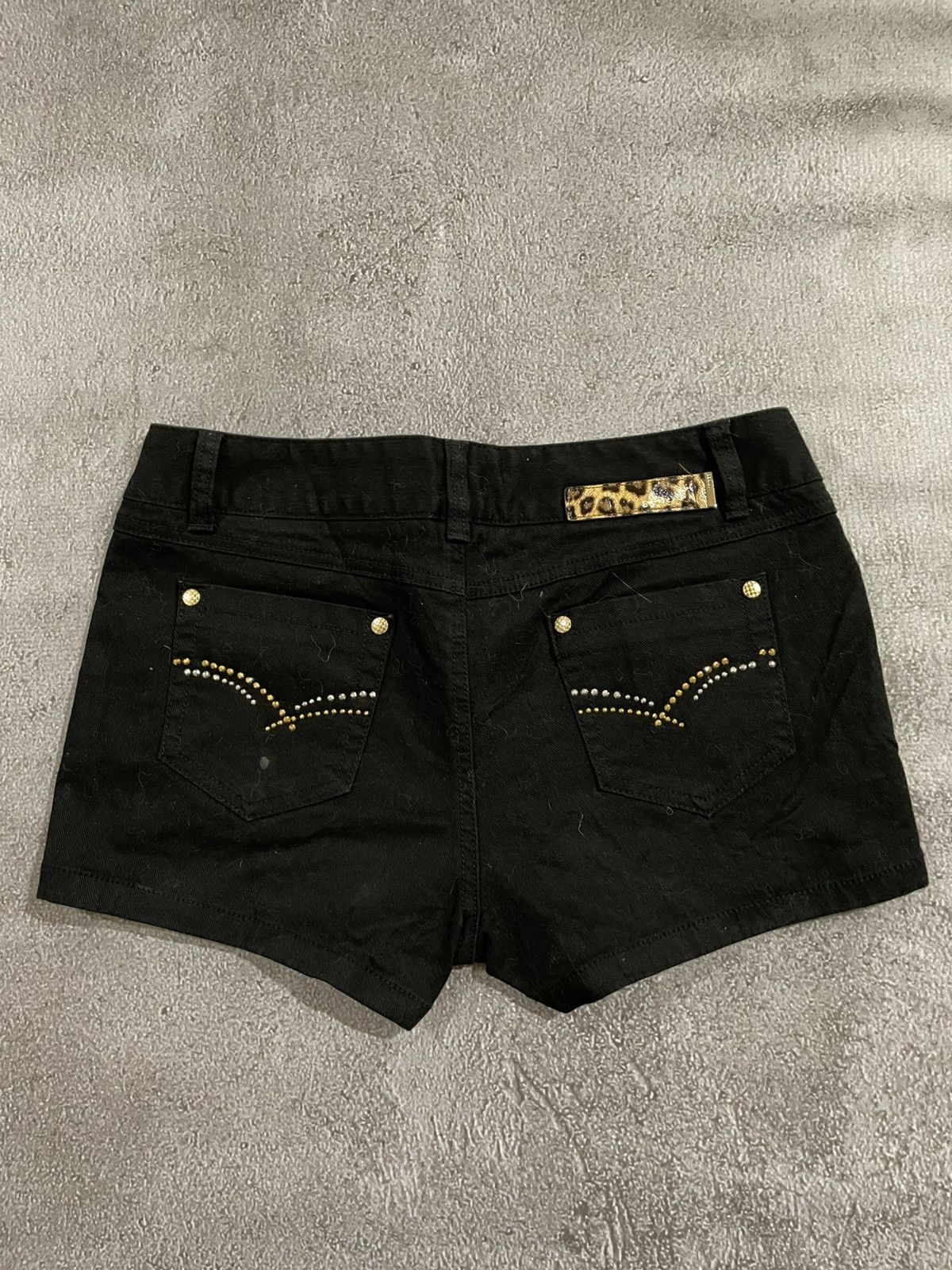 If Six Was Nine × Le Grande Bleu (L.G.B.) × True Religion Egoist Hot Pants Punk style Size 29" - 14 Thumbnail