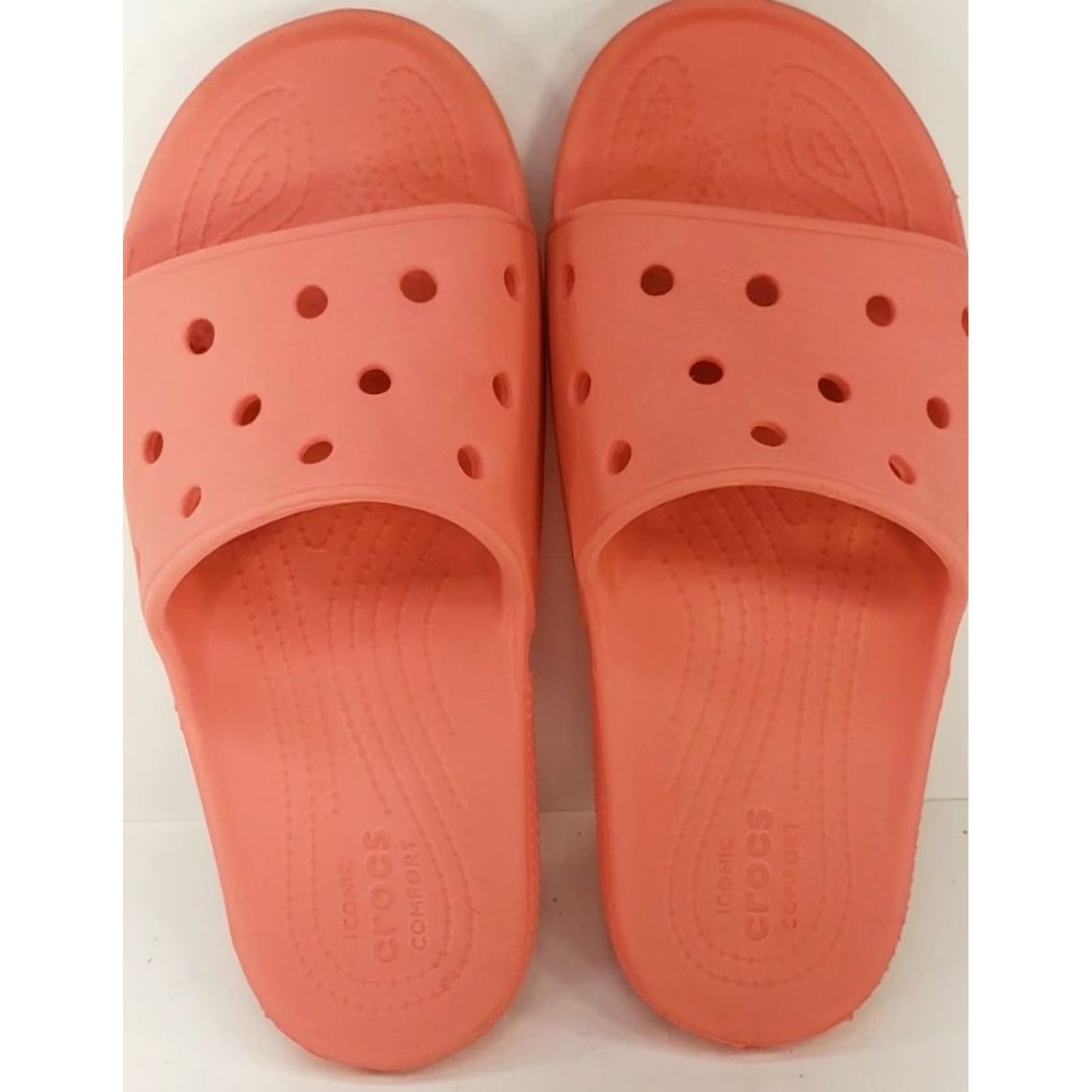Crocs Crocs Coast Slide Slip On Sandals Women's Size 9M Pink Peach Size US 9 / IT 39 - 6 Thumbnail