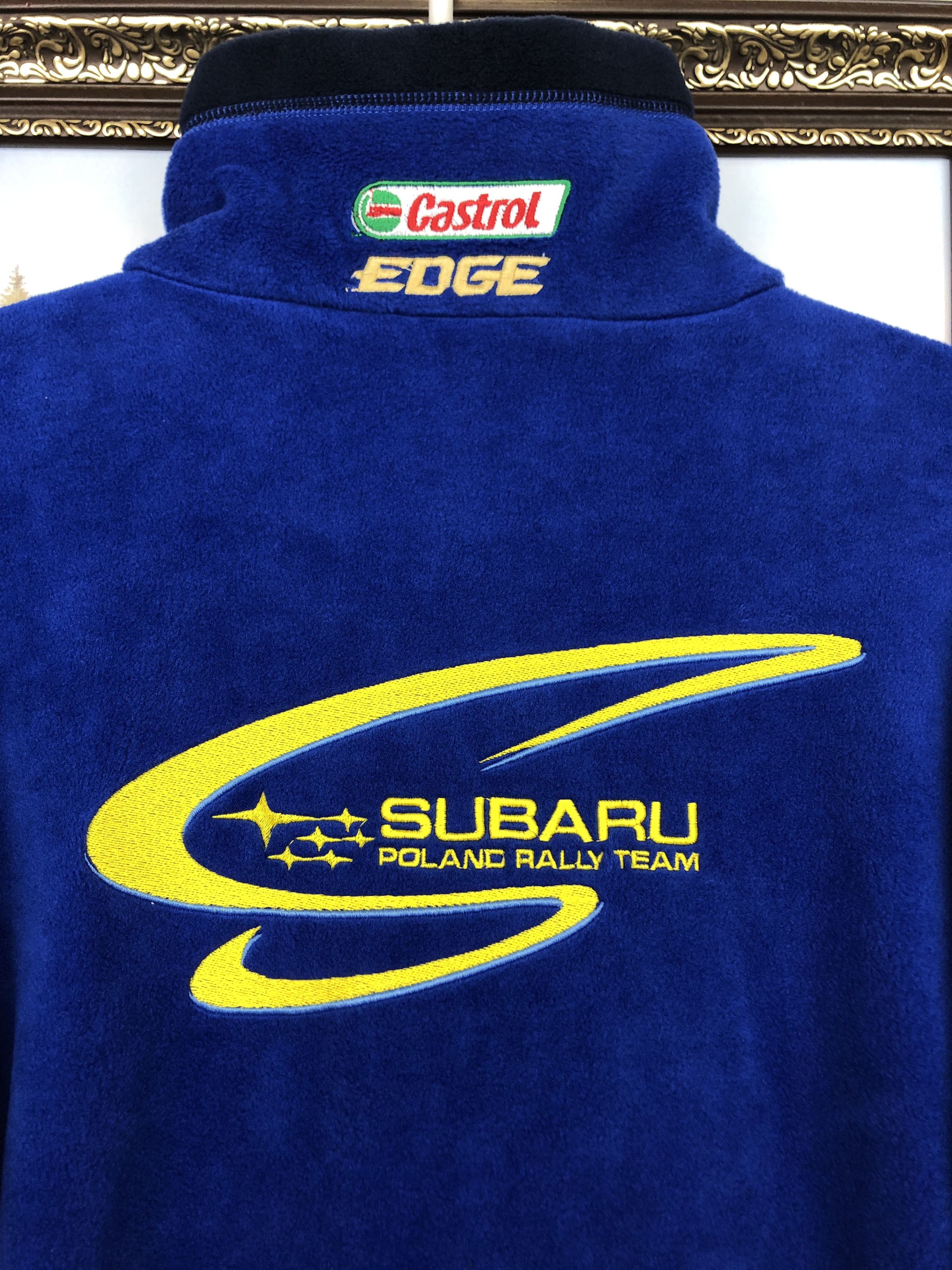 Vintage Vintage Subaru Team Racing Fleece Jacket Blue Mens Track Top Size US XL / EU 56 / 4 - 12 Thumbnail
