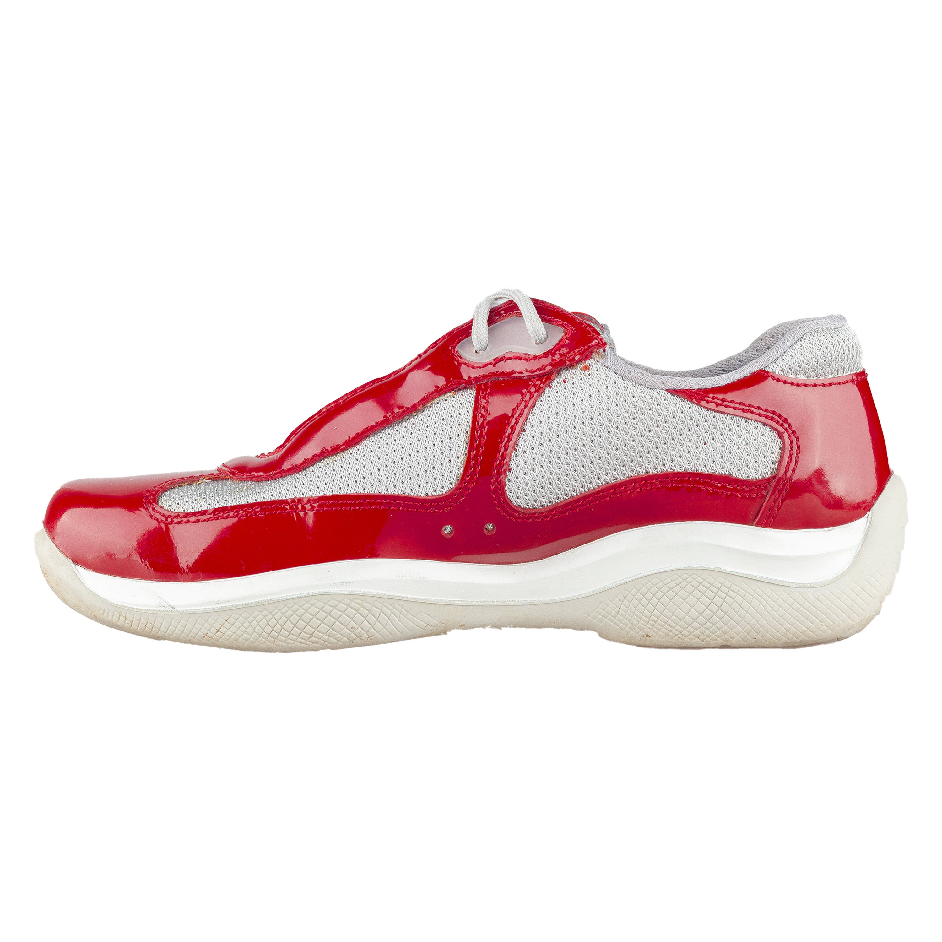 Prada Prada America’s Cup Red Vintage Sneakers (35.5 IT / 36,5 EU) Size US 5.5 / IT 35.5 - 3 Thumbnail