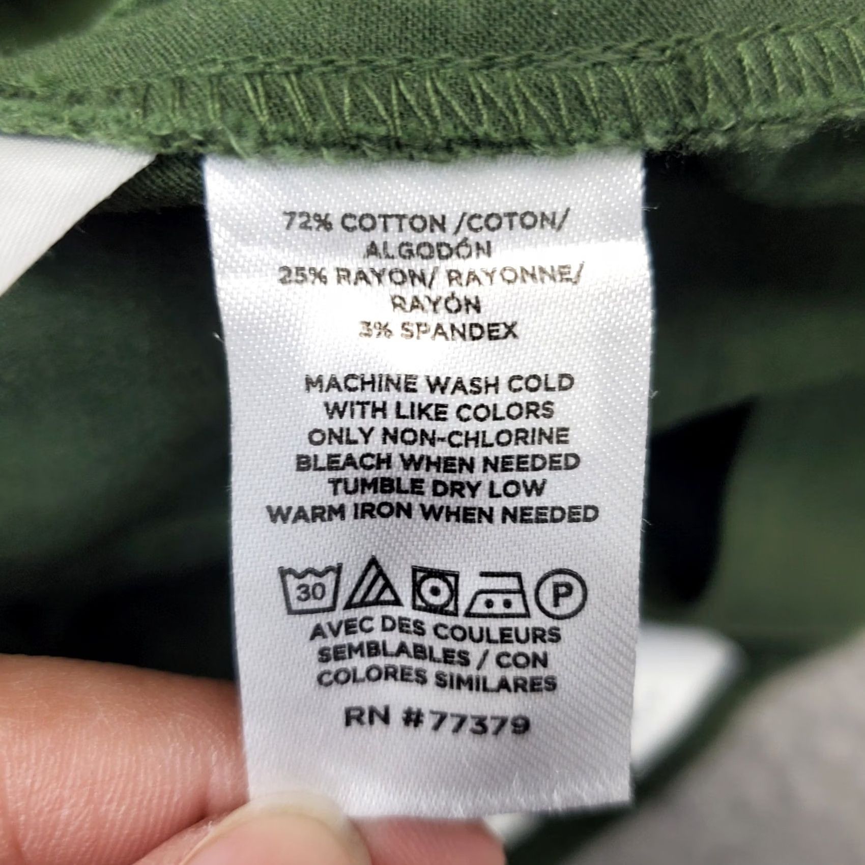 Ann Taylor Ann Taylor Weekend Skirt Womens Size 2 Green Button Front Pencil Straight & Utility Short Skirt Size 26" / US 2 / IT 38 - 6 Thumbnail