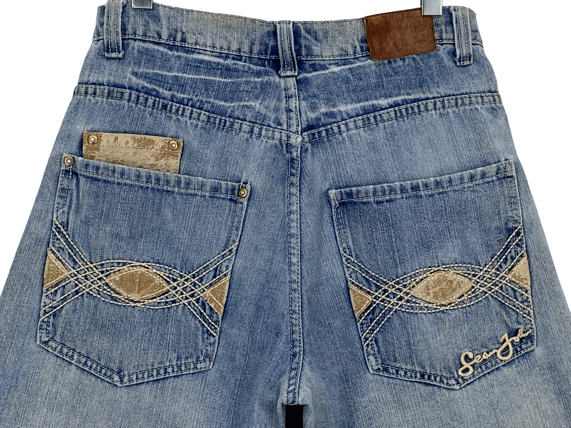 Sean John Sean John Baggy Denim Jeans Embroided Logo Jeans Hip Hop Size US 32 / EU 48 - 7 Thumbnail