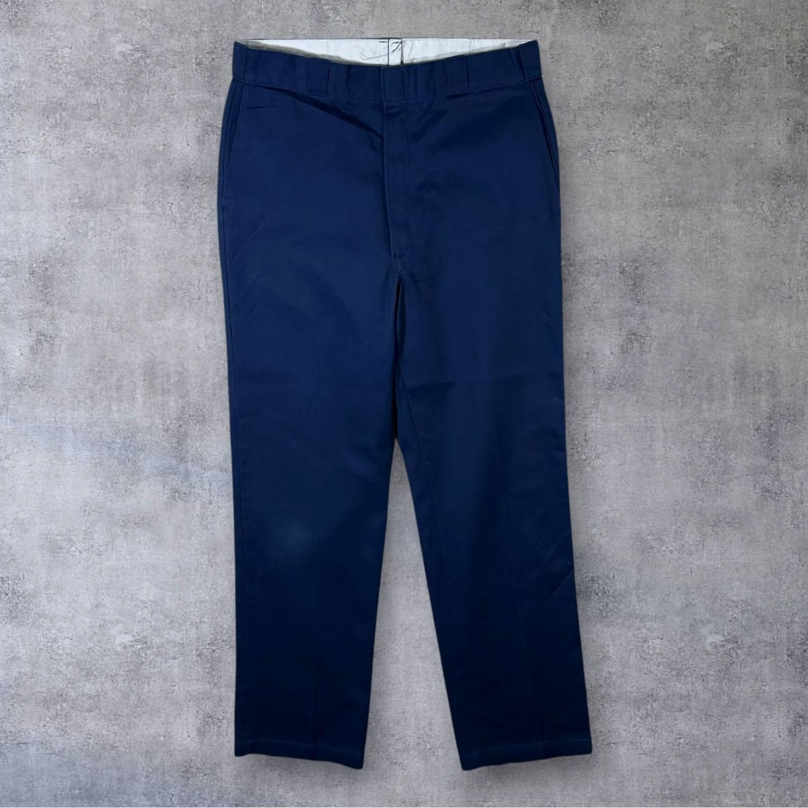 Dickies Dickies Navy Blue Skater Workwear Straight Leg Chino Trousers 34 x 34 Mens Regular Zip Fly Clamp Clasp Vintage? Size US 34 / EU 50 - 2 Thumbnail