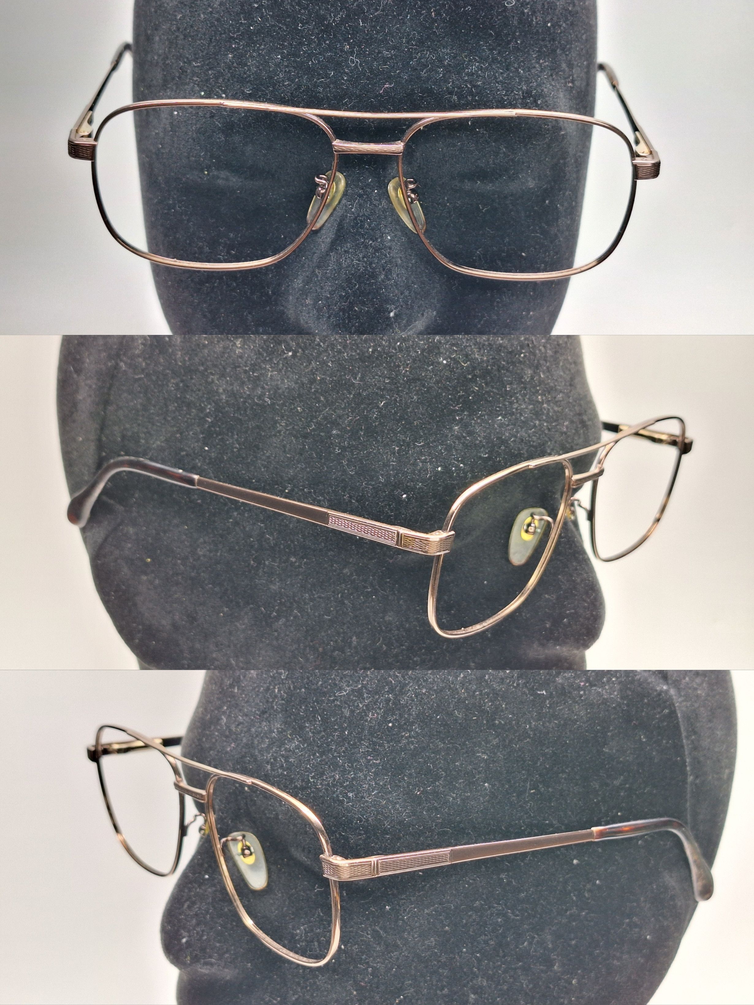 Other Two-Ring LX-1930 All Titanium IP Double Bridge Eyeglass Size ONE SIZE - 9 Thumbnail