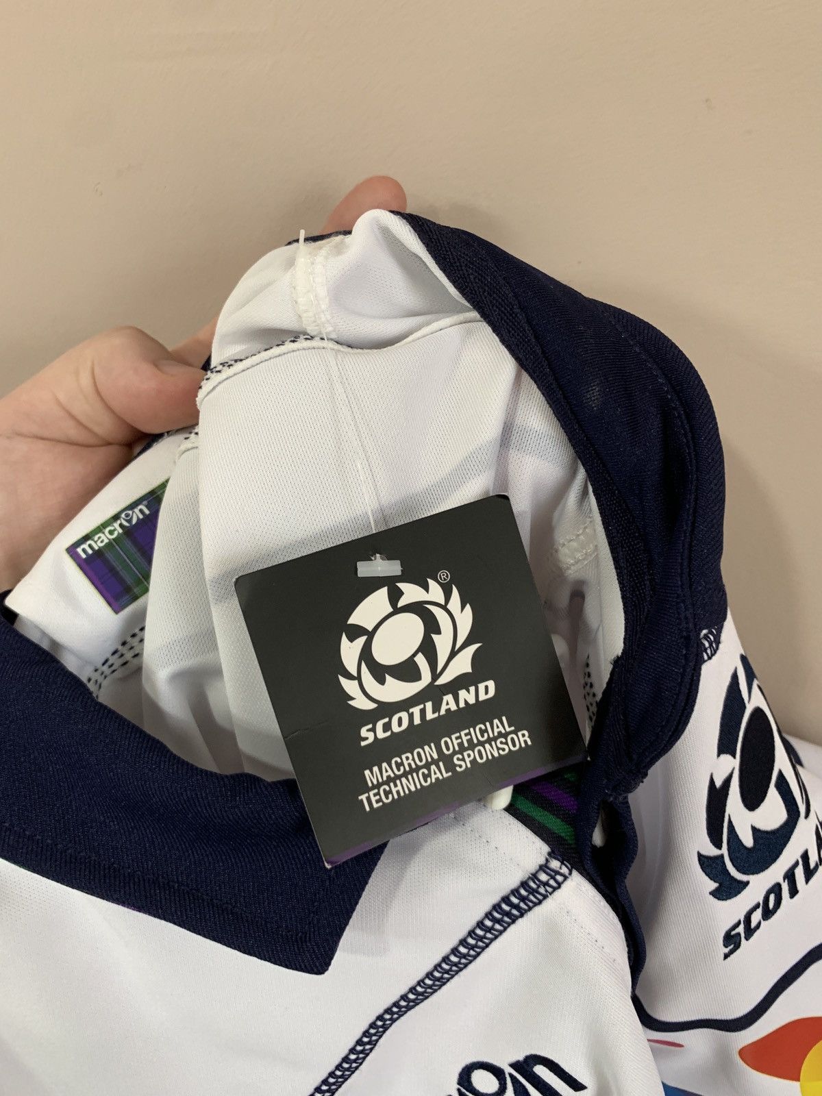 Macron Scotland Away Rugby Union Shirt Macron Jersey Size XL Size US XL / EU 56 / 4 - 12 Thumbnail
