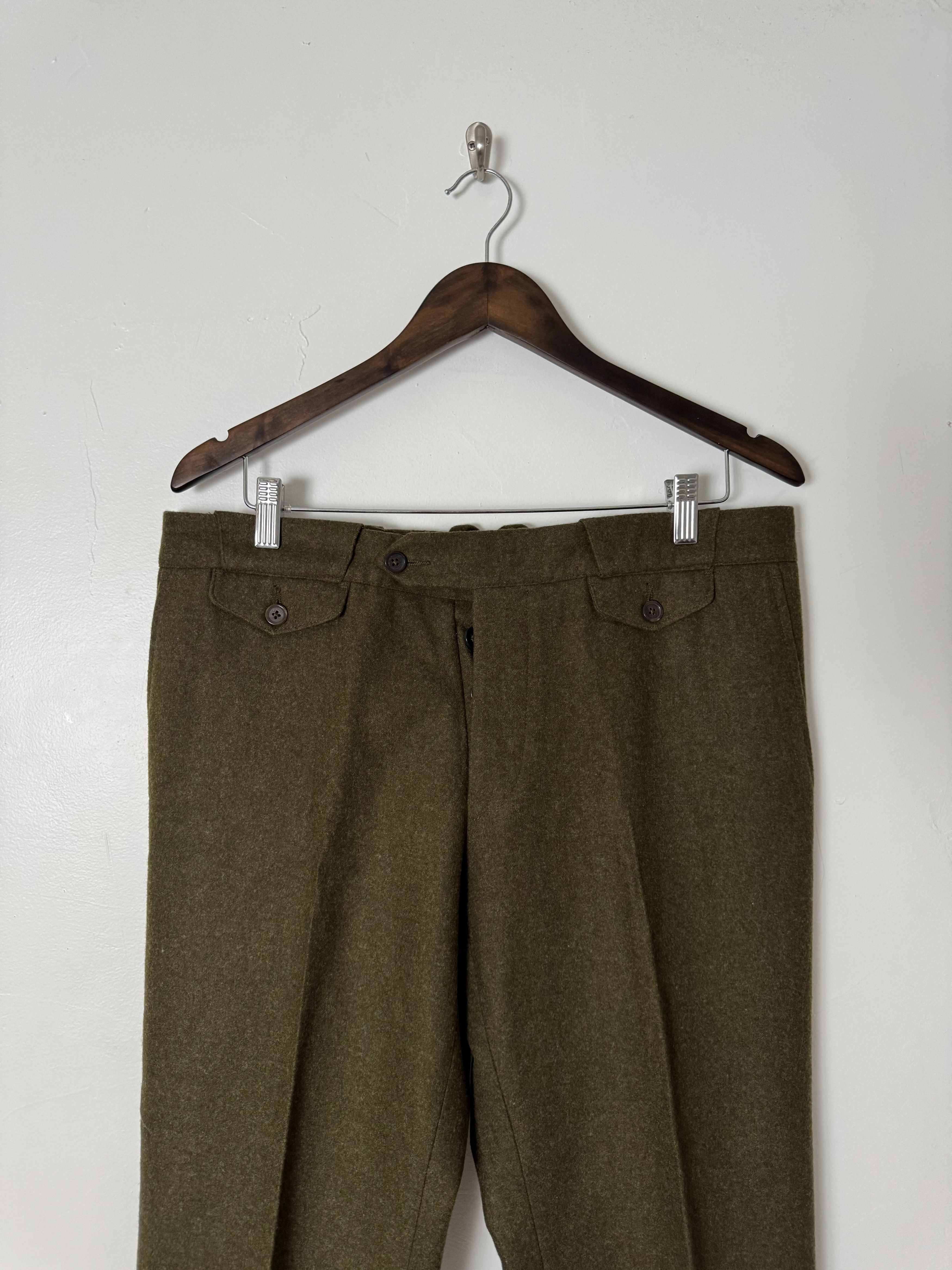 Bottega Veneta Bottega Veneta Virgin Wool Heavyweight Military Trousers Size US 36 / EU 52 - 5 Thumbnail