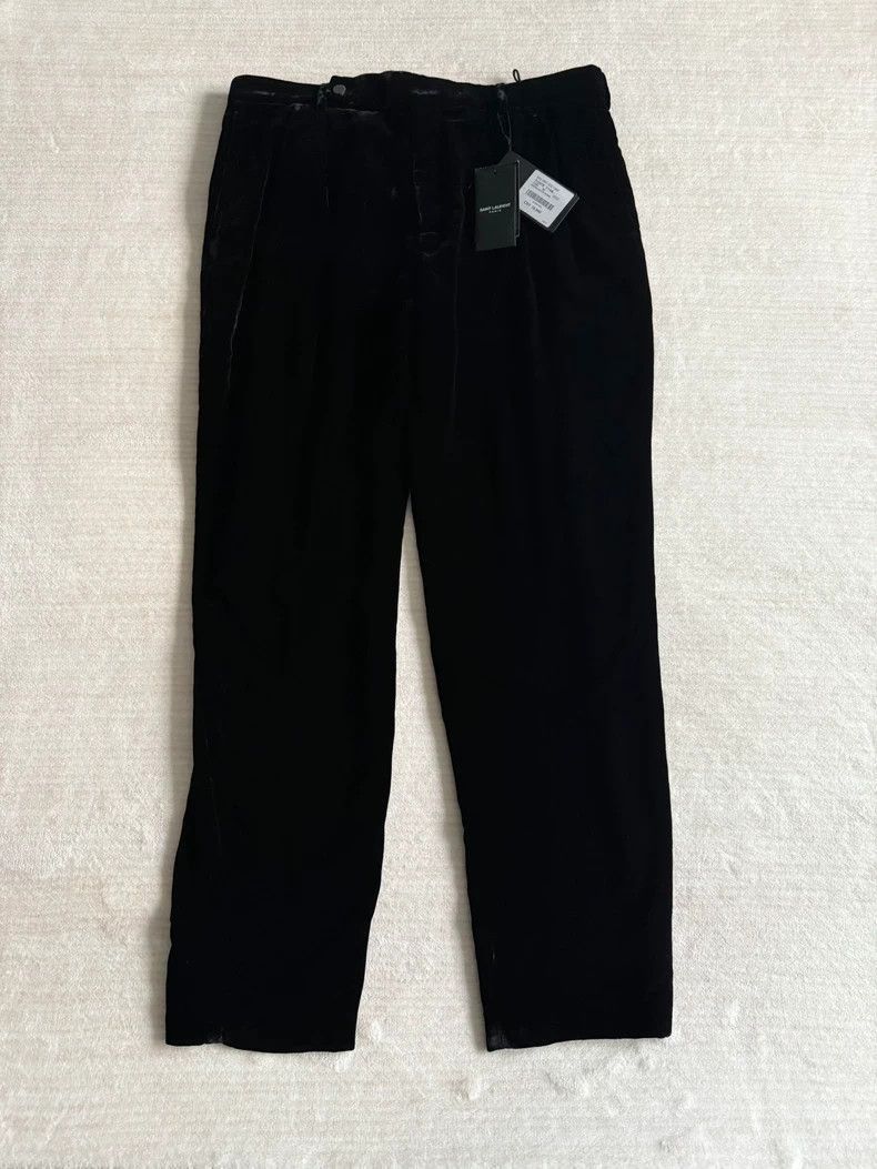 Saint Laurent Paris Velvet heavy industry suit pants-2506