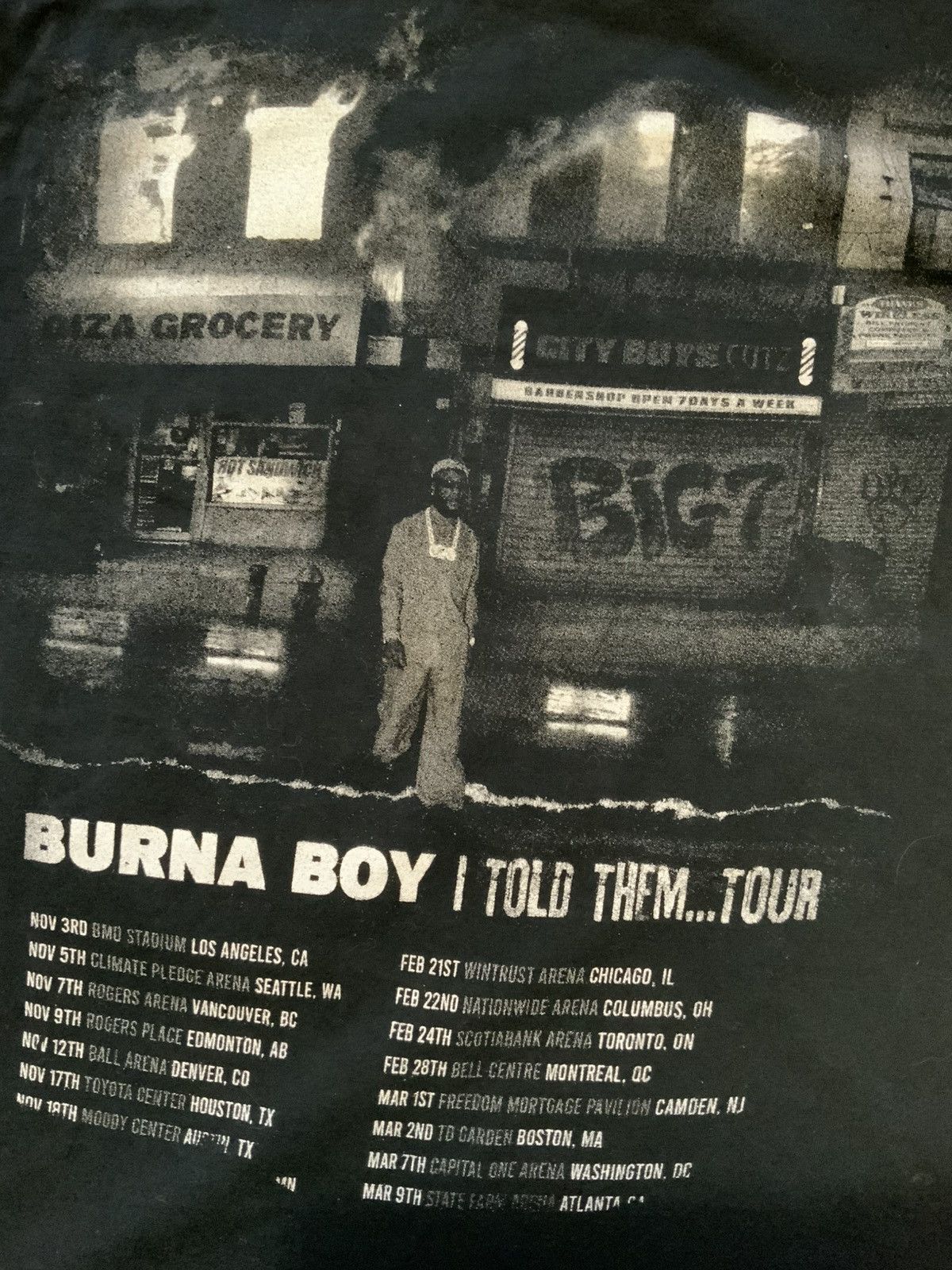 Other Burna Boy I Told Them Tour BMO Stadium Los Angeles T-Shirt Size US S / EU 44-46 / 1 - 7 Thumbnail