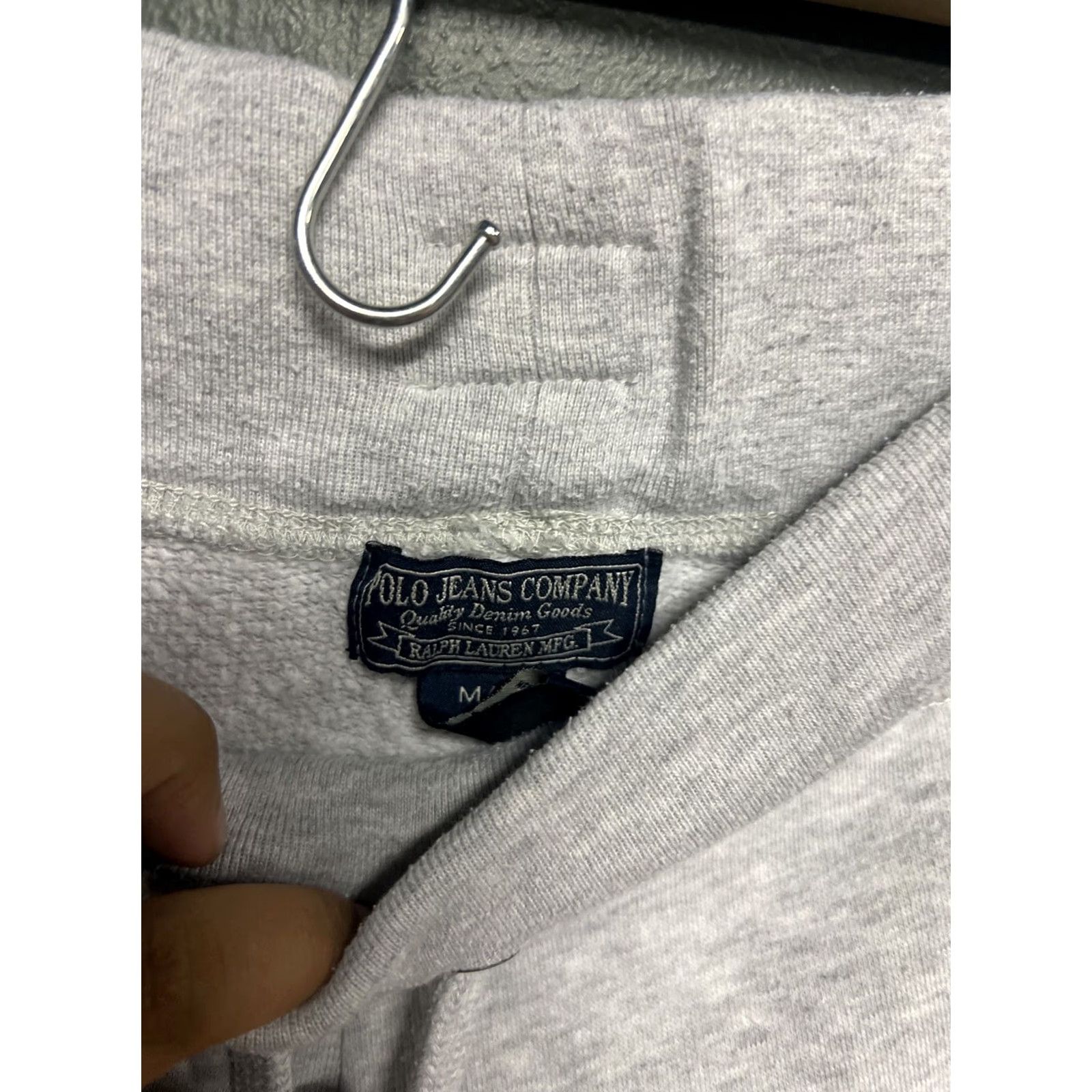 Polo Ralph Lauren Polo Ralph Lauren Women’s Sweatpants M Jogger Wide-Leg Gray Logo 32in Inseam 29in Cotton Regular Drawstring Pants Size 32" / US 10 / IT 46 - 2 Thumbnail