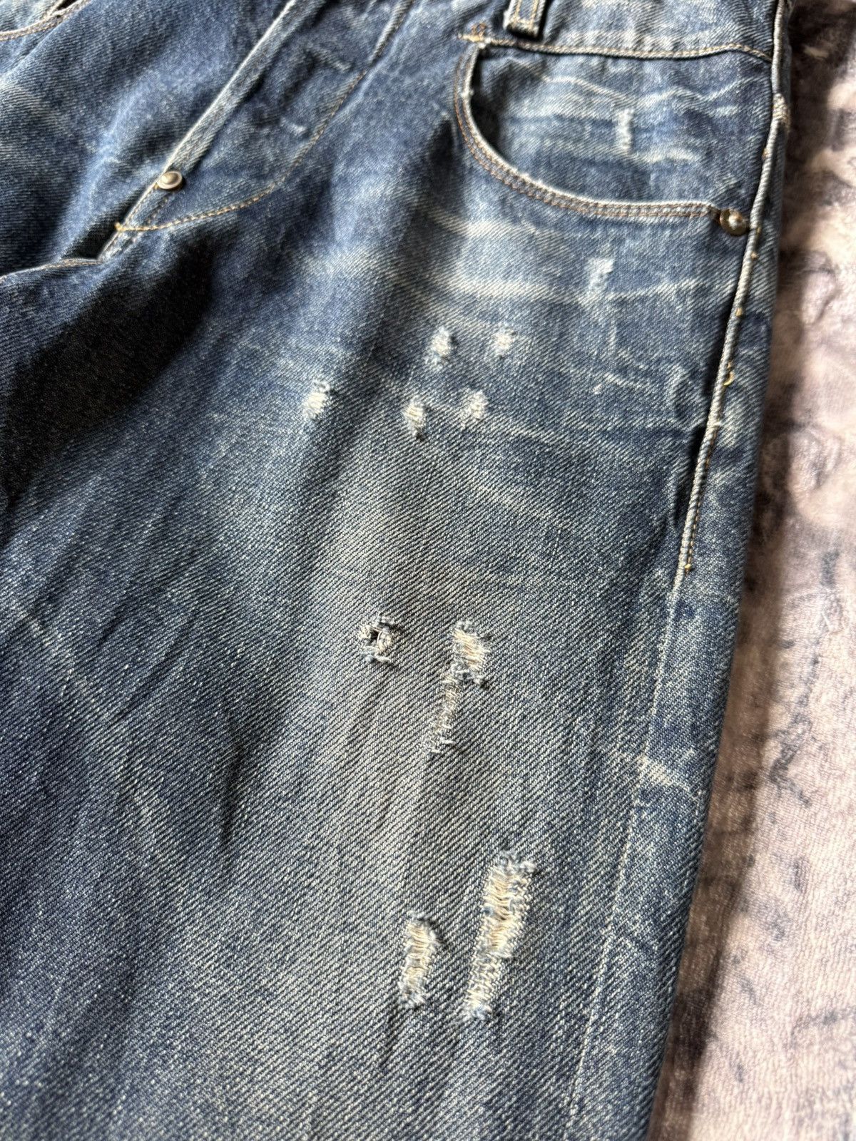 G-Star G Star Raw Distressed Radar Slim Stacked Jeans Size US 28 / EU 44 - 7 Thumbnail