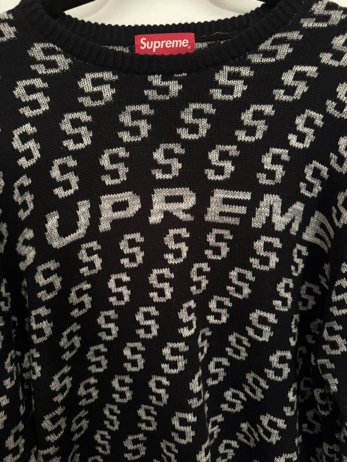 Supreme Supreme Black Repeat S Sweater Size US M / EU 48-50 / 2 - 3 Thumbnail