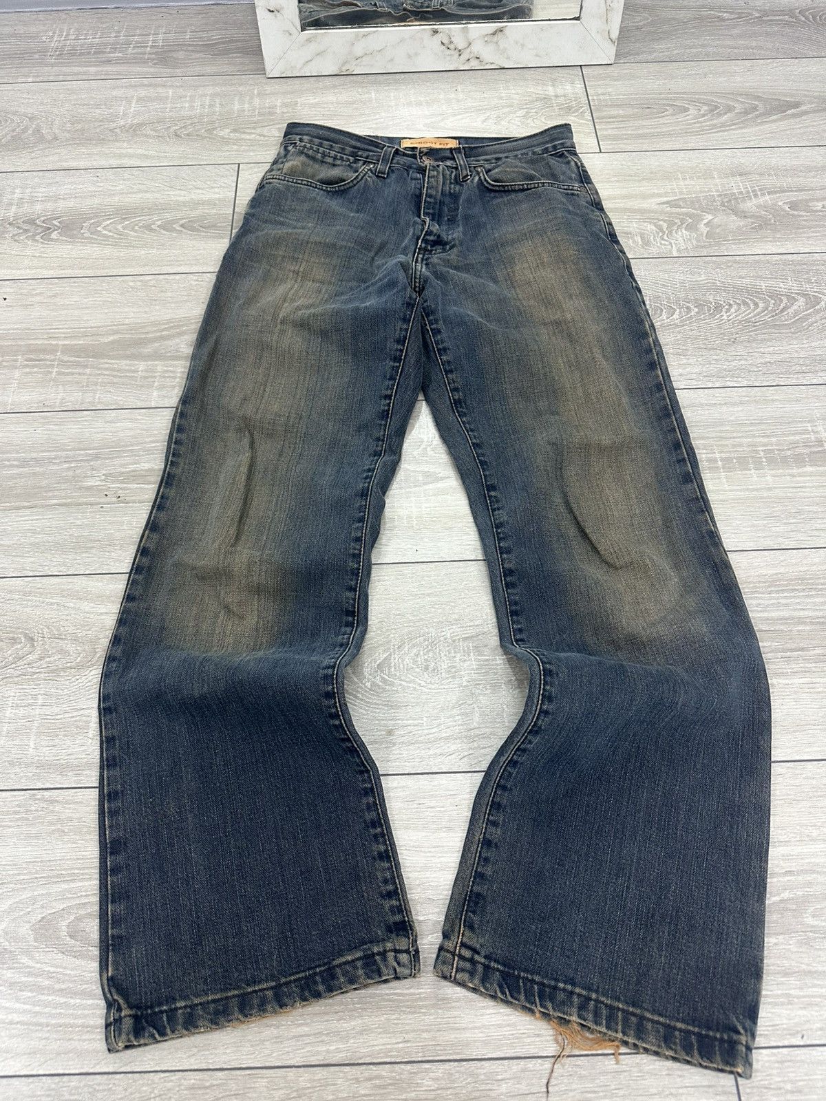 Hysteric Glamour Washed Y2K Flared Bootcut Hysteric Glamour Style Jeans Size US 30 / EU 46 - 2 Thumbnail