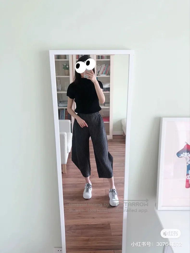 Issey Miyake Issey Miyake size:1 Black Cotton Blend Pants Size 31" - 1 Thumbnail