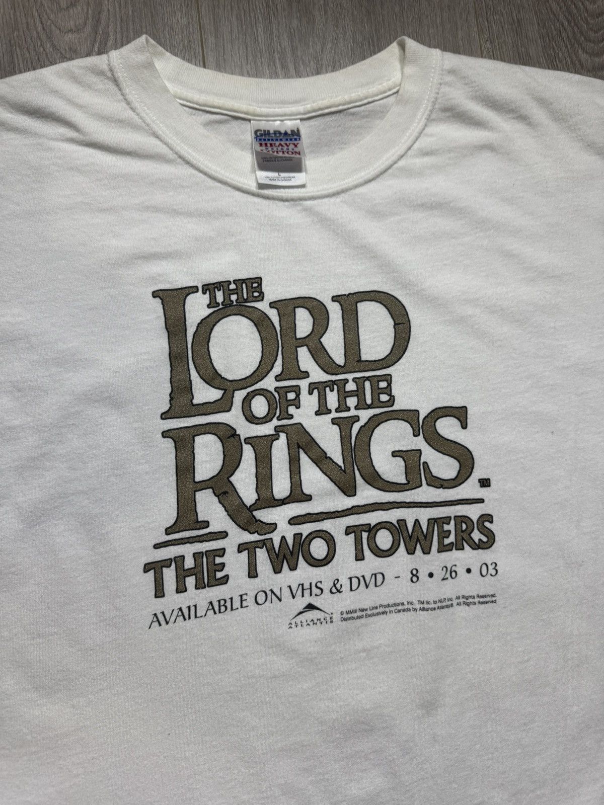Vintage Vintage 2002 Lord Of The Rings The Two Towers T-Shirt Size US L / EU 52-54 / 3 - 2 Thumbnail