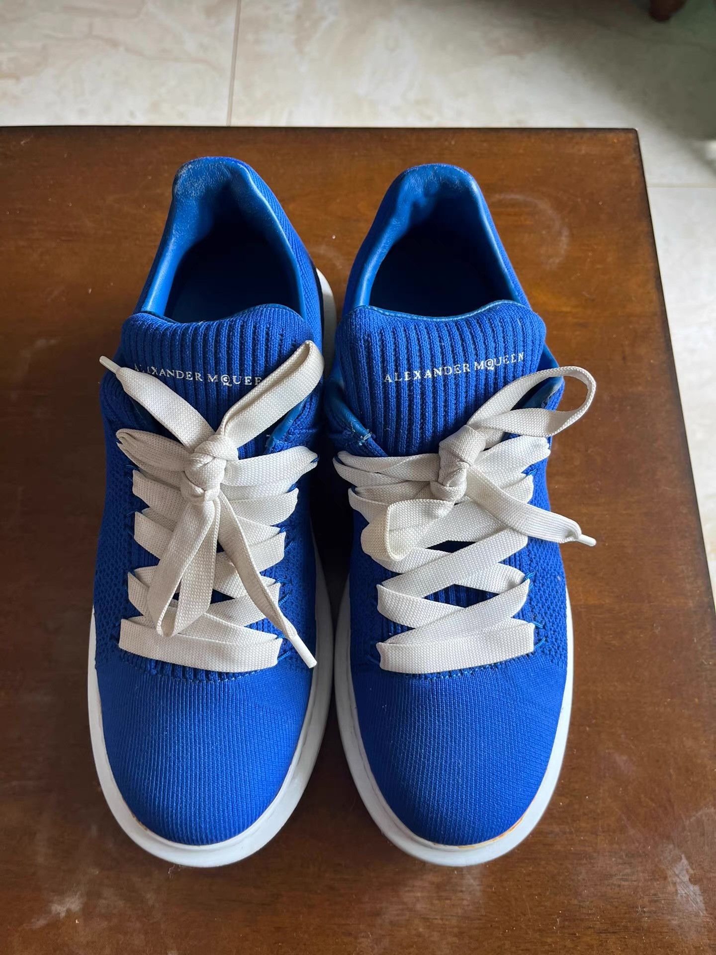 Alexander McQueen Authentic Alexander McQueen blue casual sneakers Q18 Size US 8 / EU 41 - 1 Thumbnail