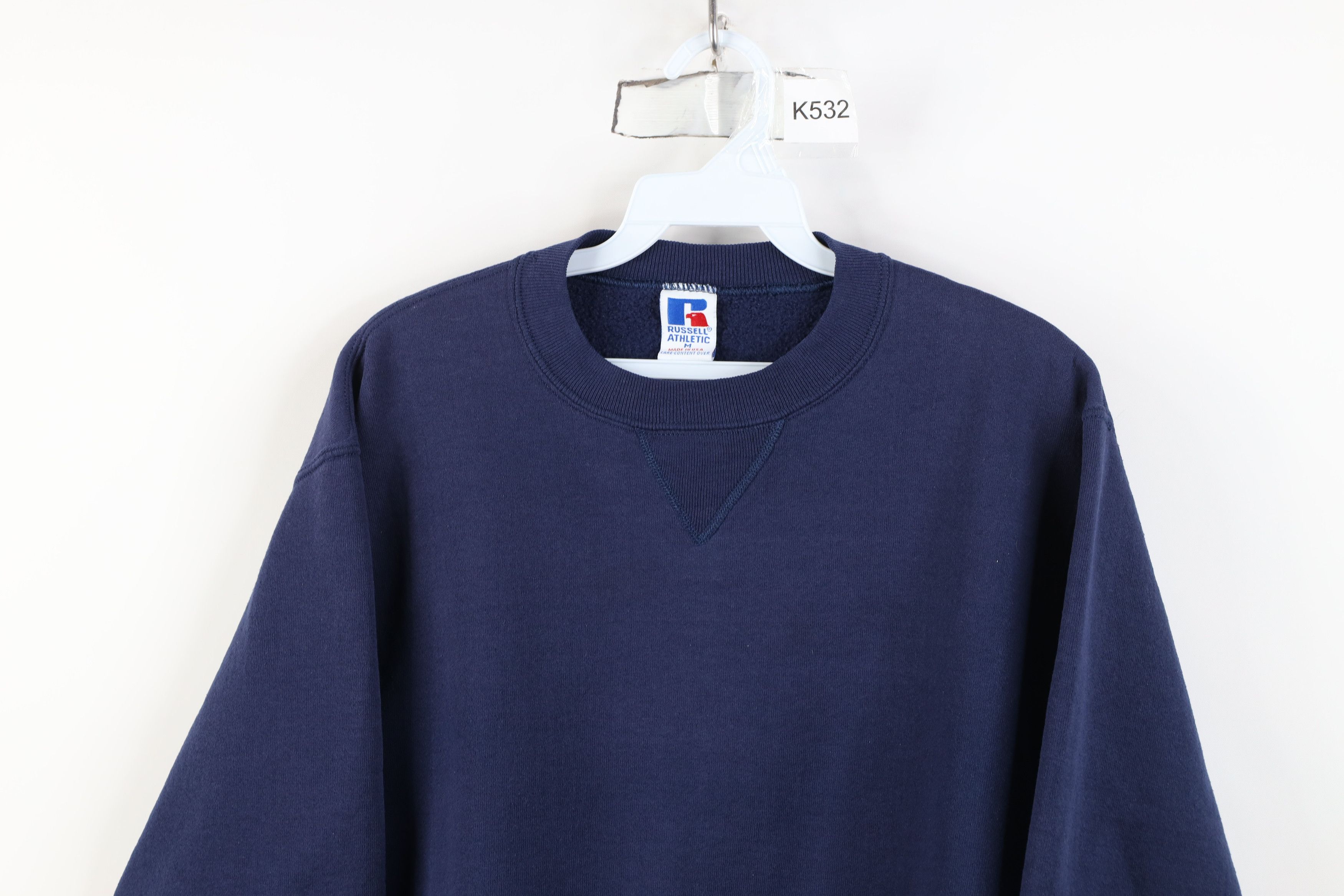 Russell Athletic Vintage 90s Russell Athletic Crewneck Sweatshirt Blue USA Size US M / EU 48-50 / 2 - 2 Thumbnail