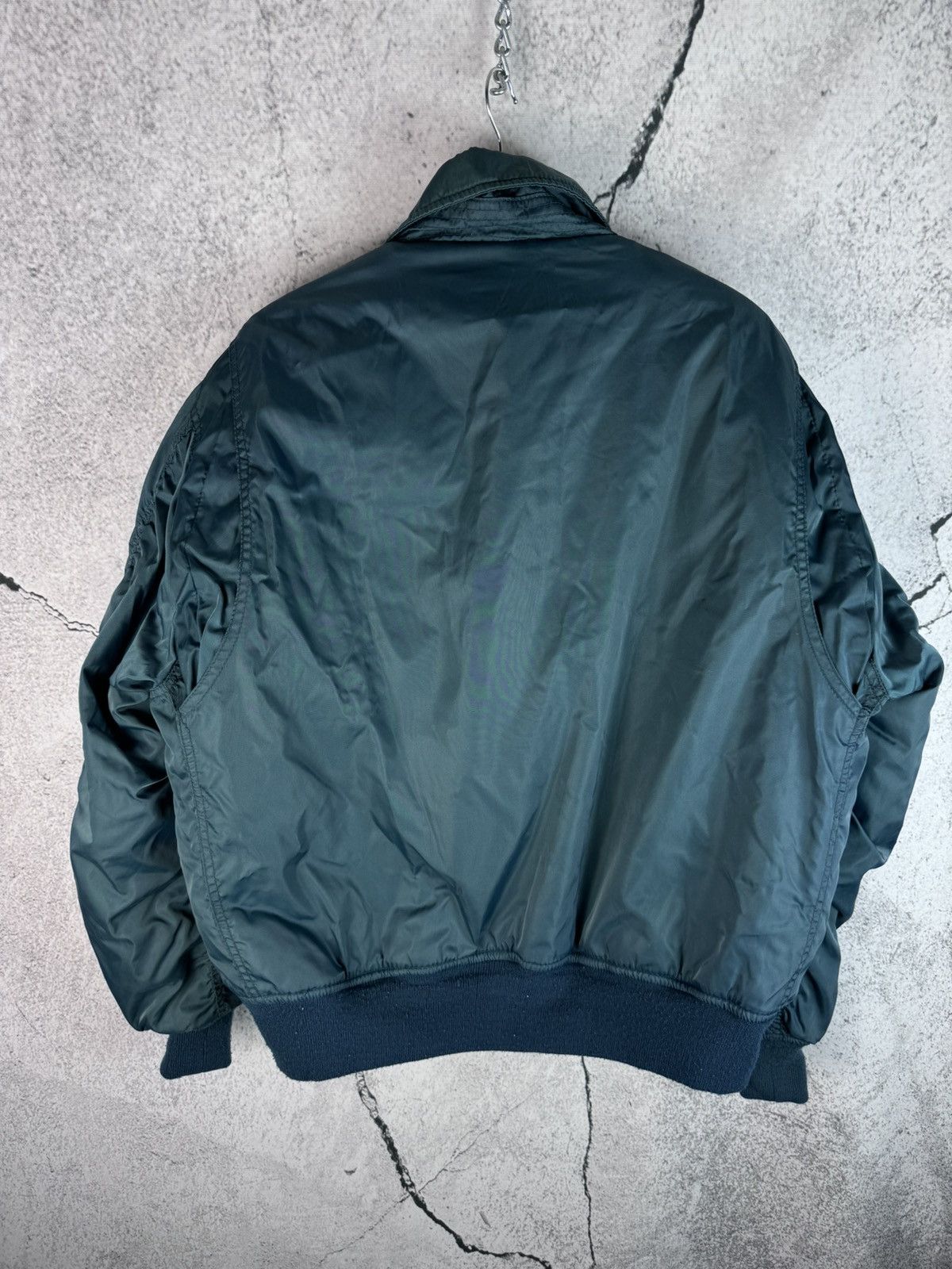 Vintage vintage 90s ma-1 Military bomber jacket Size US XL / EU 56 / 4 - 2 Thumbnail