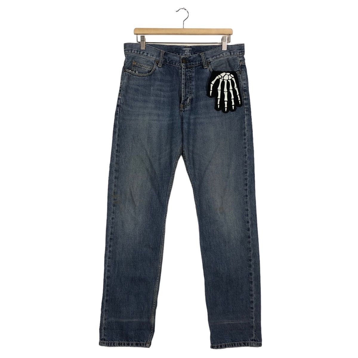 Carhartt 🔥True Vintage Distressed Denim Jeans Workers Carhartt WIP Size US 35 - 2 Thumbnail