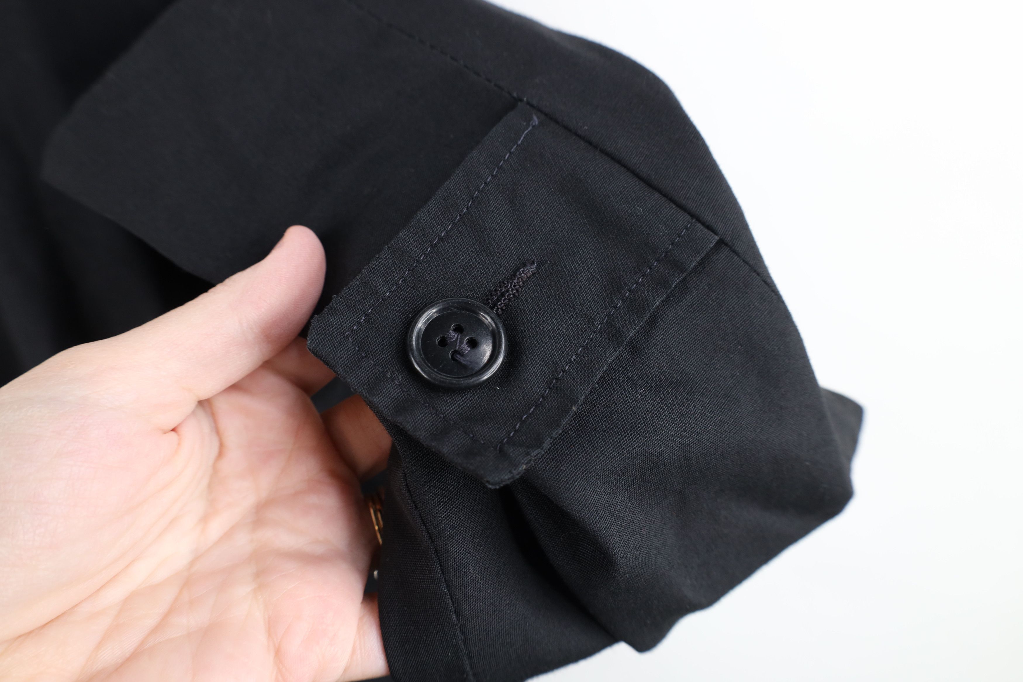 Vintage Vintage 50s 60s Streetwear Gabardine Trench Coat Black USA Size US XXL / EU 58 / 5 - 7 Thumbnail