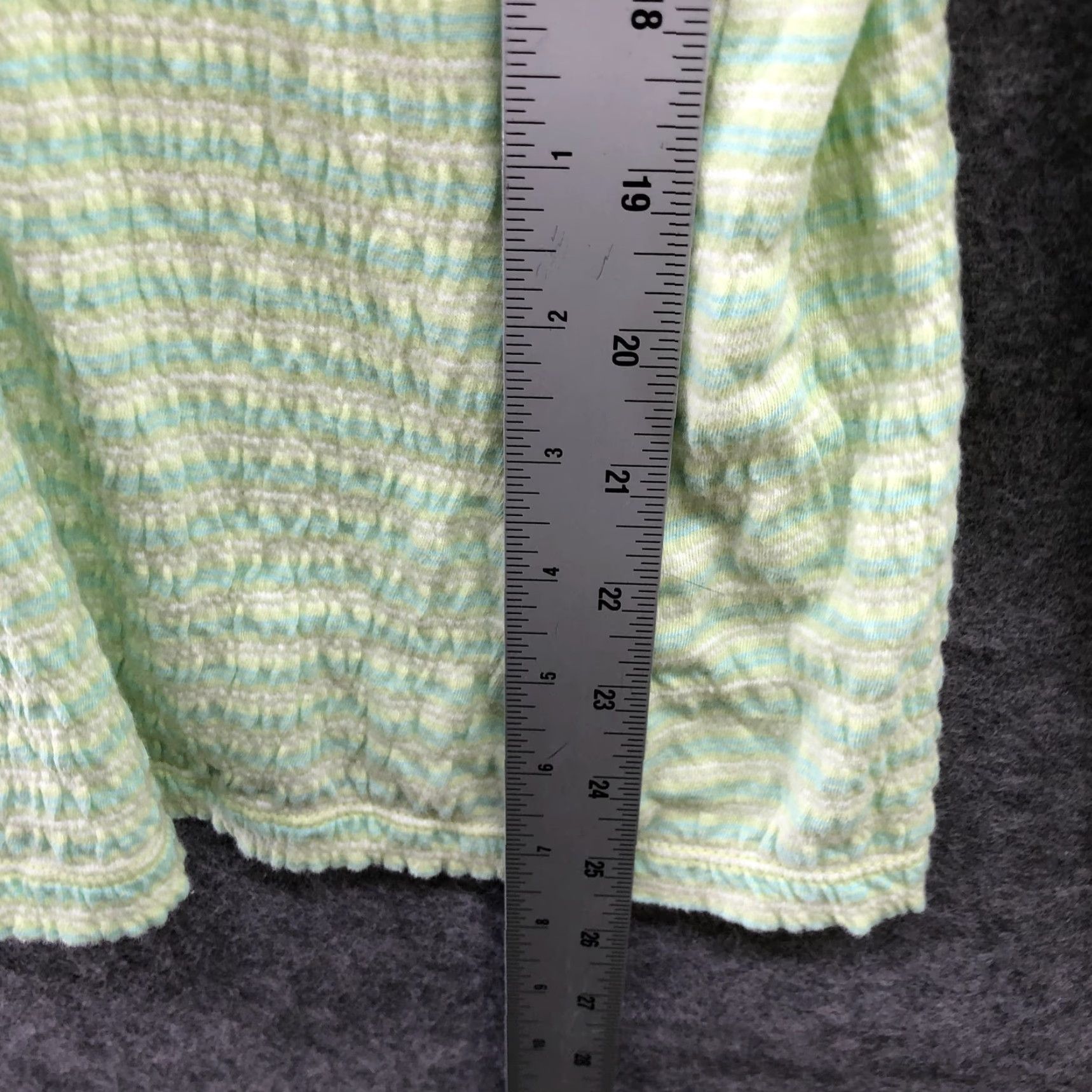 Eddie Bauer Eddie Bauer Active Shirt Womens M V-Neck Yellow Green Long Sleeve Crinkle Fabric Shirt Size M / US 6-8 / IT 42-44 - 6 Thumbnail