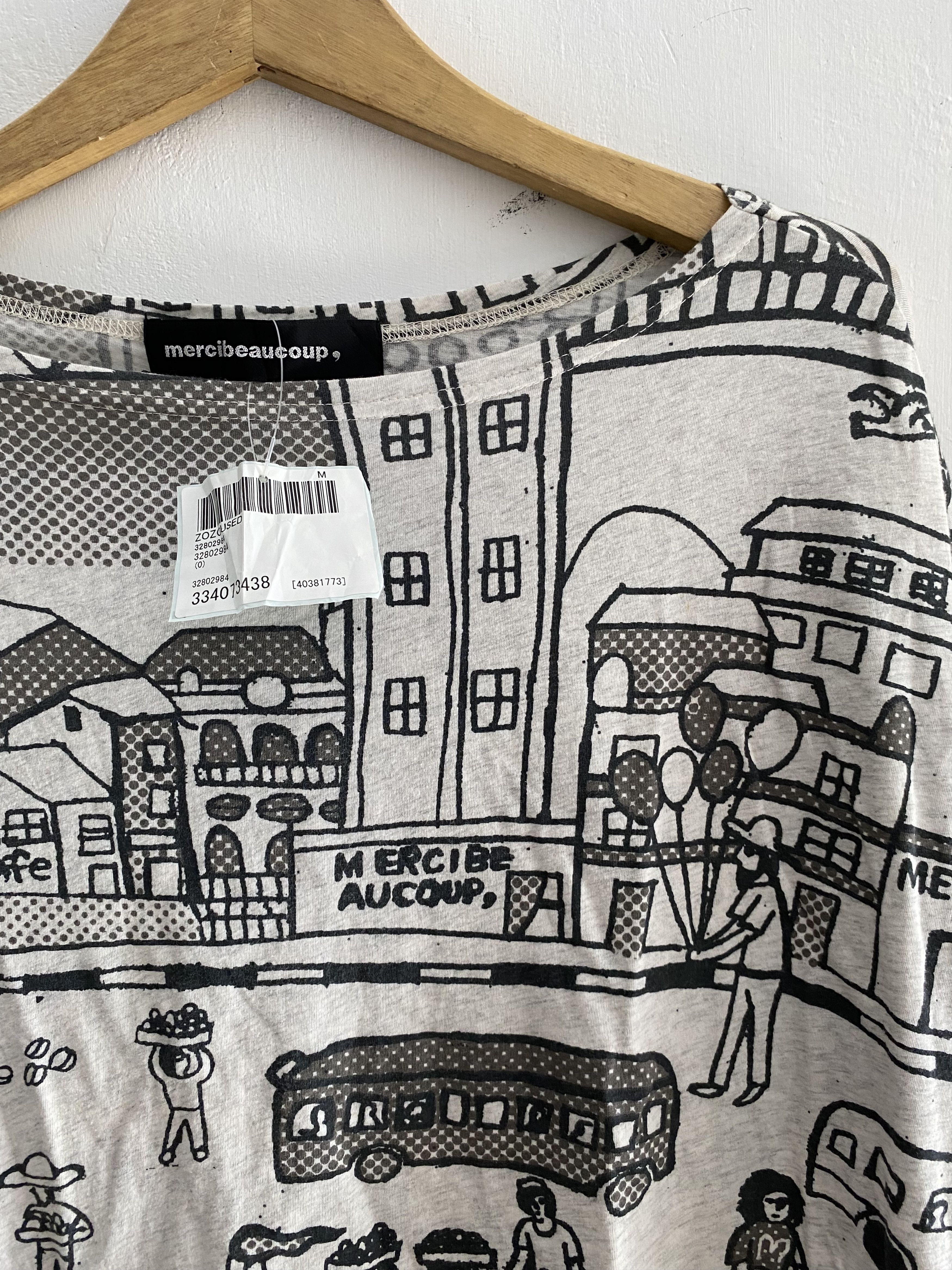 Japanese Brand × Vintage × mercibeaucoup Issey miyake Mercibeaucoup art all over print tee Size US M / EU 48-50 / 2 - 3 Thumbnail