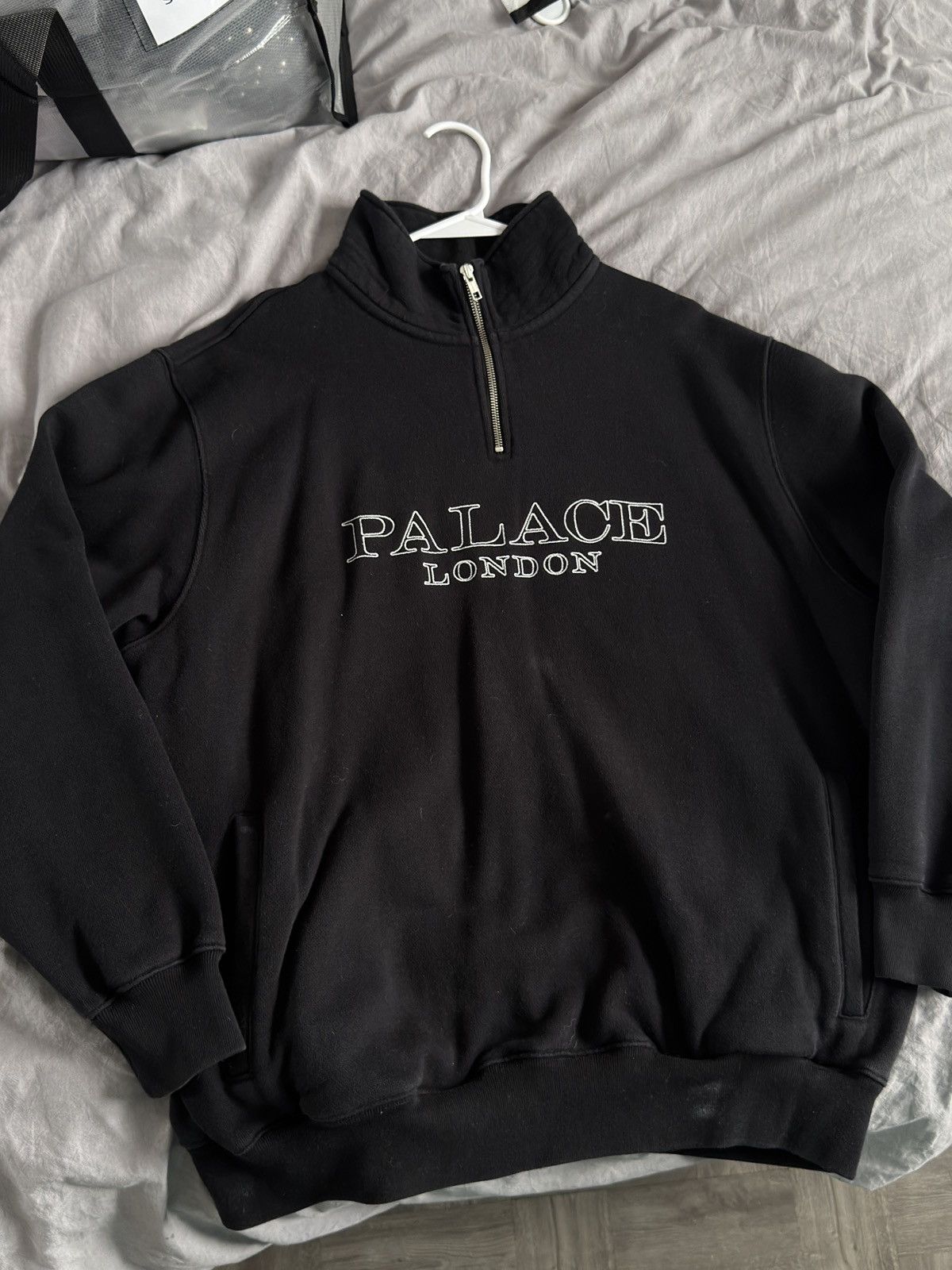Palace Palace GTX3 Quarter Zip Racer Sweater | Grailed