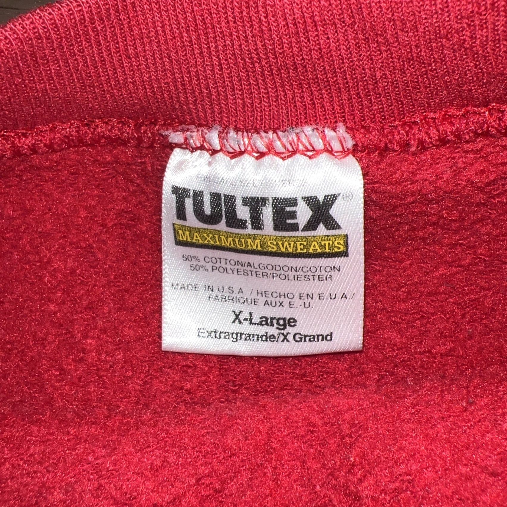 Disney VINTAGE Disney Tultex Maximum Sweats Sweatshirt Mens XL Red Pullover Size US XL / EU 56 / 4 - 5 Thumbnail