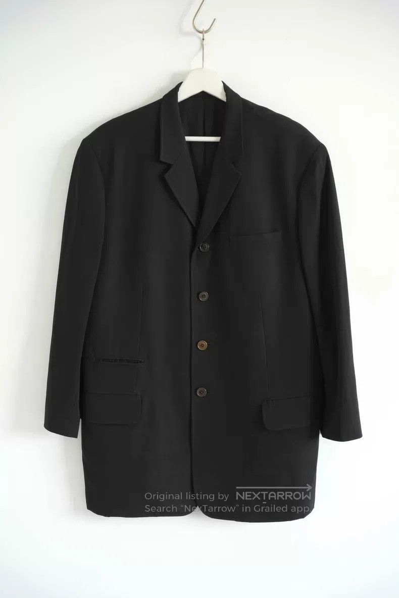 Yohji Yamamoto Yohji Yamamoto size s 90s multi-pocket striped sleeve blaze Size 36S - 1 Thumbnail