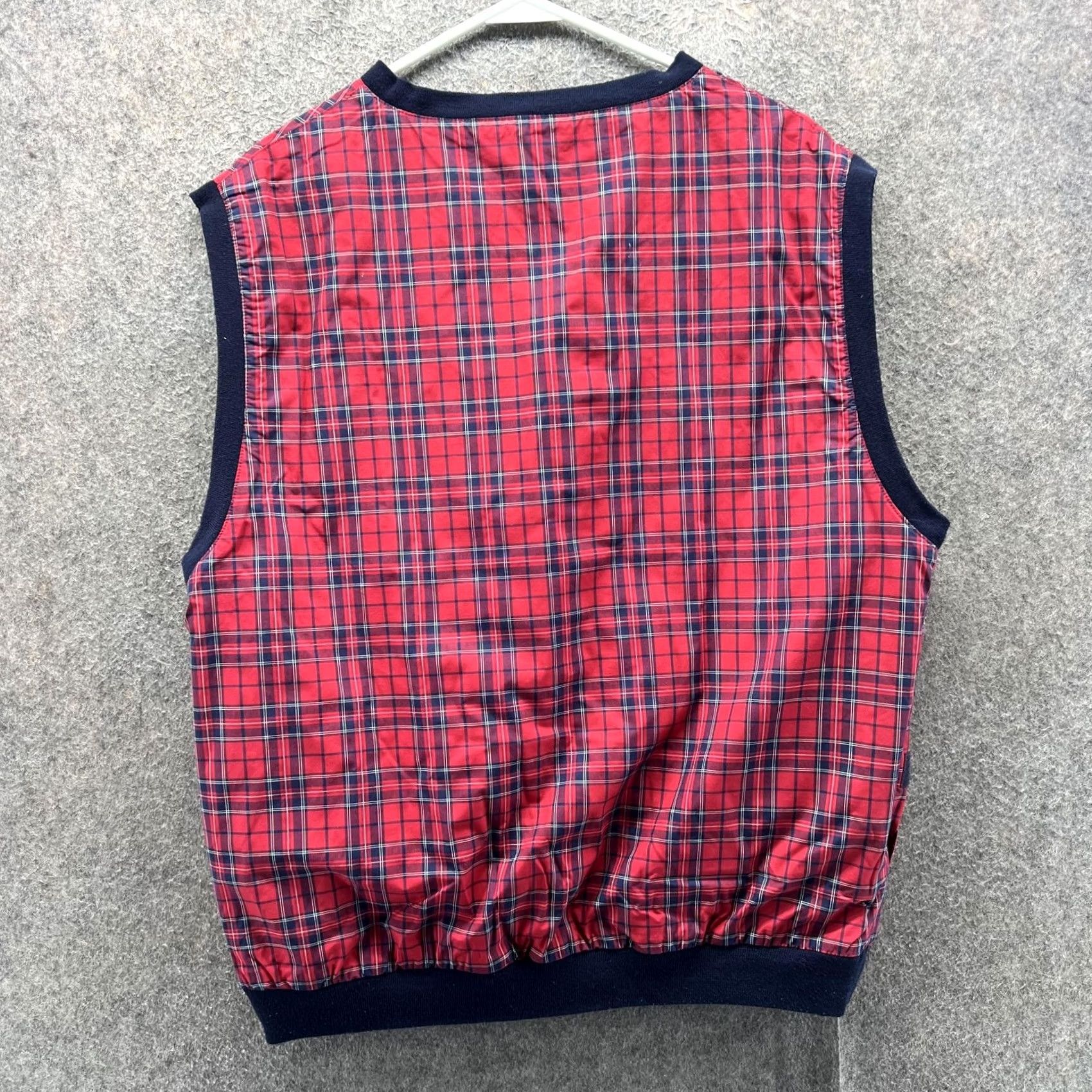 Polo Ralph Lauren VINTAGE Polo Golf Ralph Lauren Vest Mens L Blue Plaid Reversible Windbreaker Size US L / EU 52-54 / 3 - 7 Thumbnail
