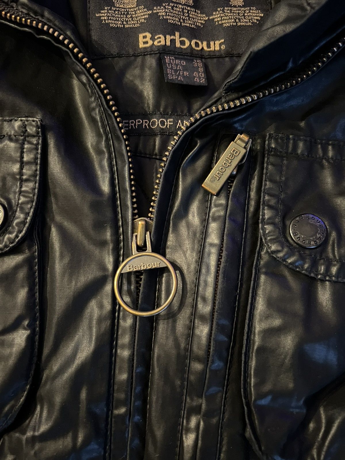 Barbour × Designer × Vintage Barbour black jacket, M , international Size M / US 6-8 / IT 42-44 - 4 Thumbnail