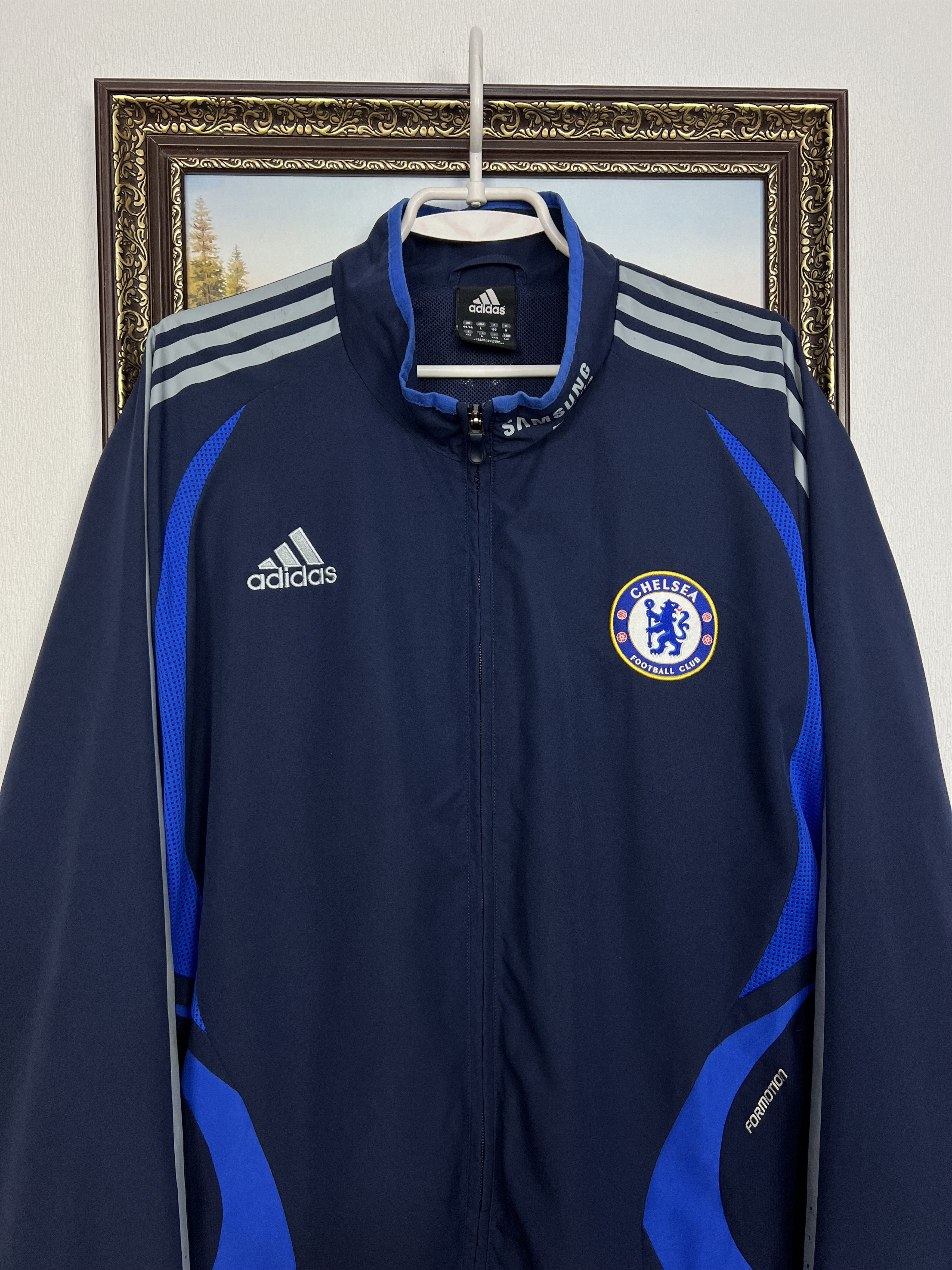 Adidas Vintage Chelsea Football Train Jacket Soccer Track Top Zip Size US L / EU 52-54 / 3 - 2 Thumbnail