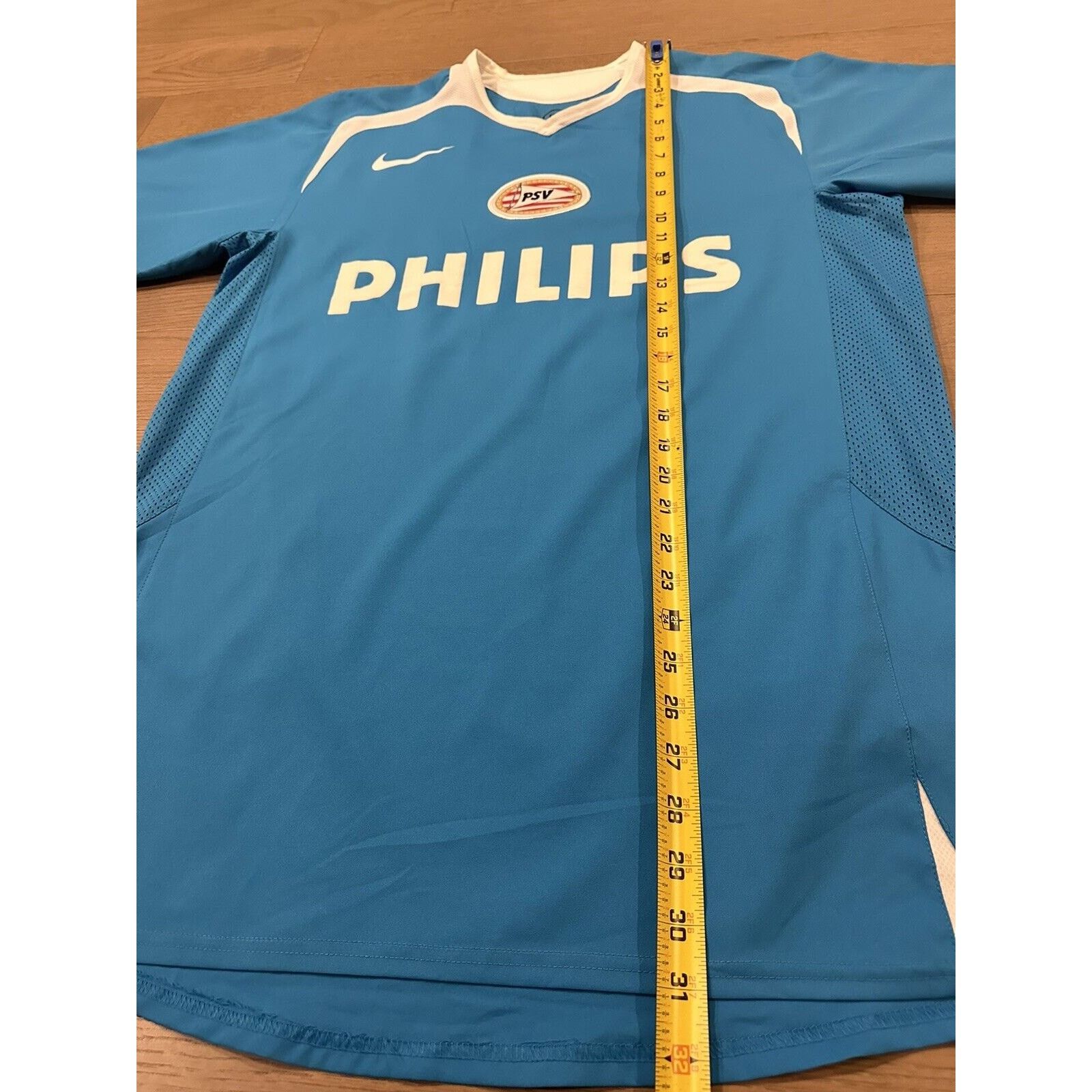Nike PSV EINDHOVEN 2005 2006 PLAYER ISSUE NIKE FOOTBALL SHIRT L Size US L / EU 52-54 / 3 - 6 Thumbnail
