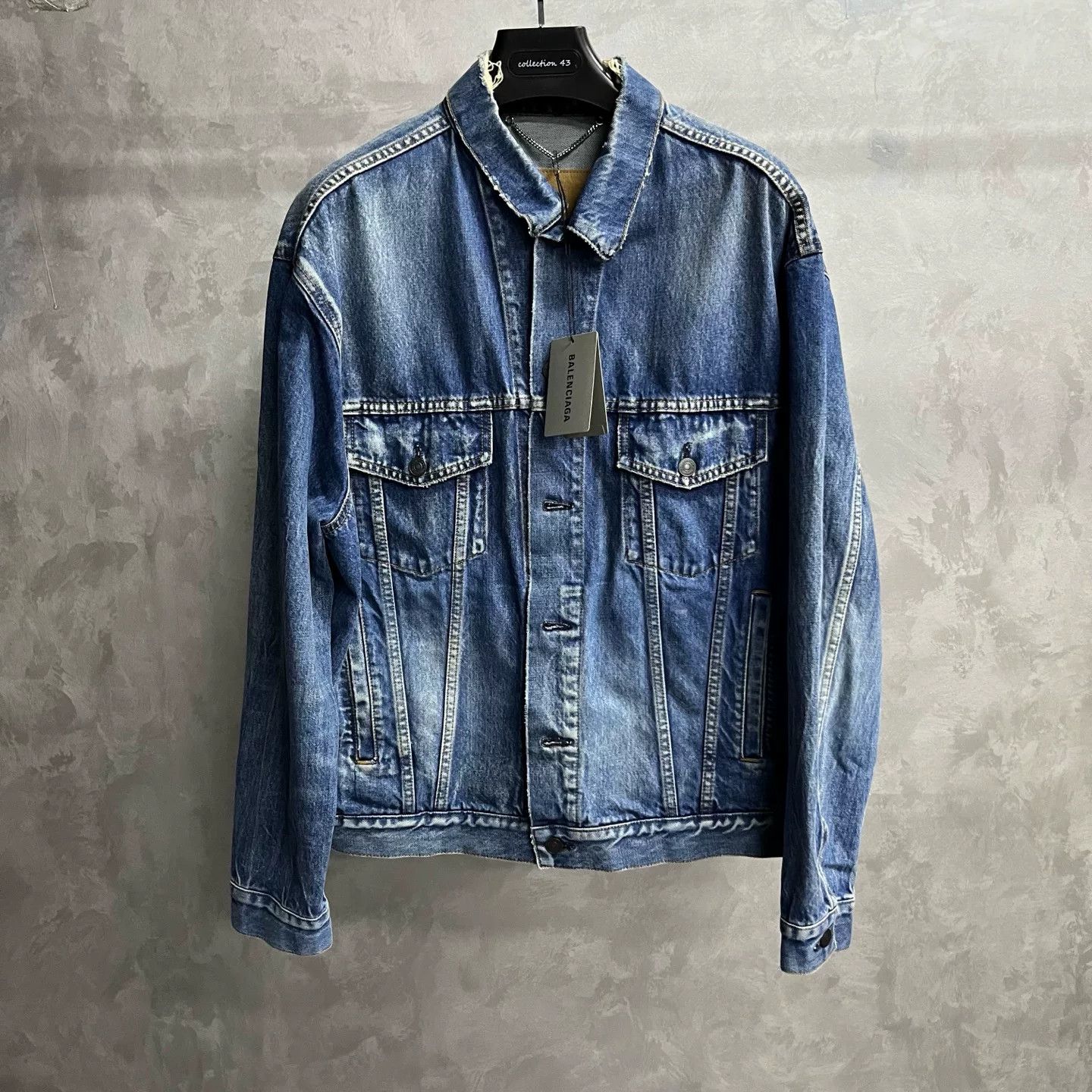 Balenciaga Balenciaga Casual Denim Blue Hoodie 40 Men Size US M / EU 48-50 / 2 - 1 Thumbnail