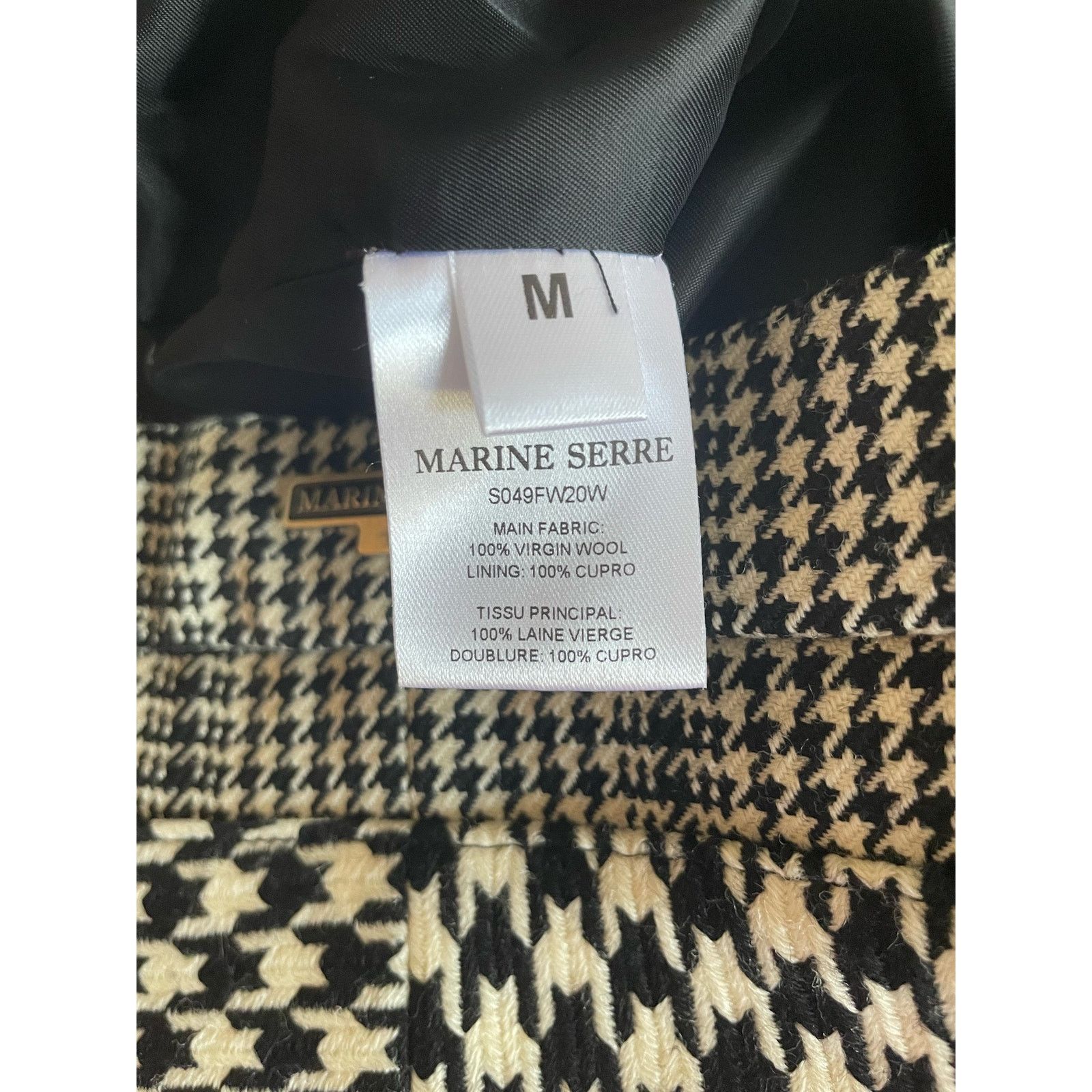 Marine Serre FW20 Marine Serre Grey Glen Check Houndstooth Skirt Size M Size 28" / US 6 / IT 42 - 7 Thumbnail