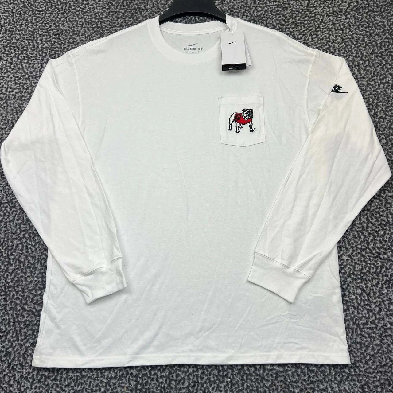 Nike Georgia Bulldogs Shirt Men Long Sleeve Crew Neck Cotton L Size US L / EU 52-54 / 3 - 1 Thumbnail