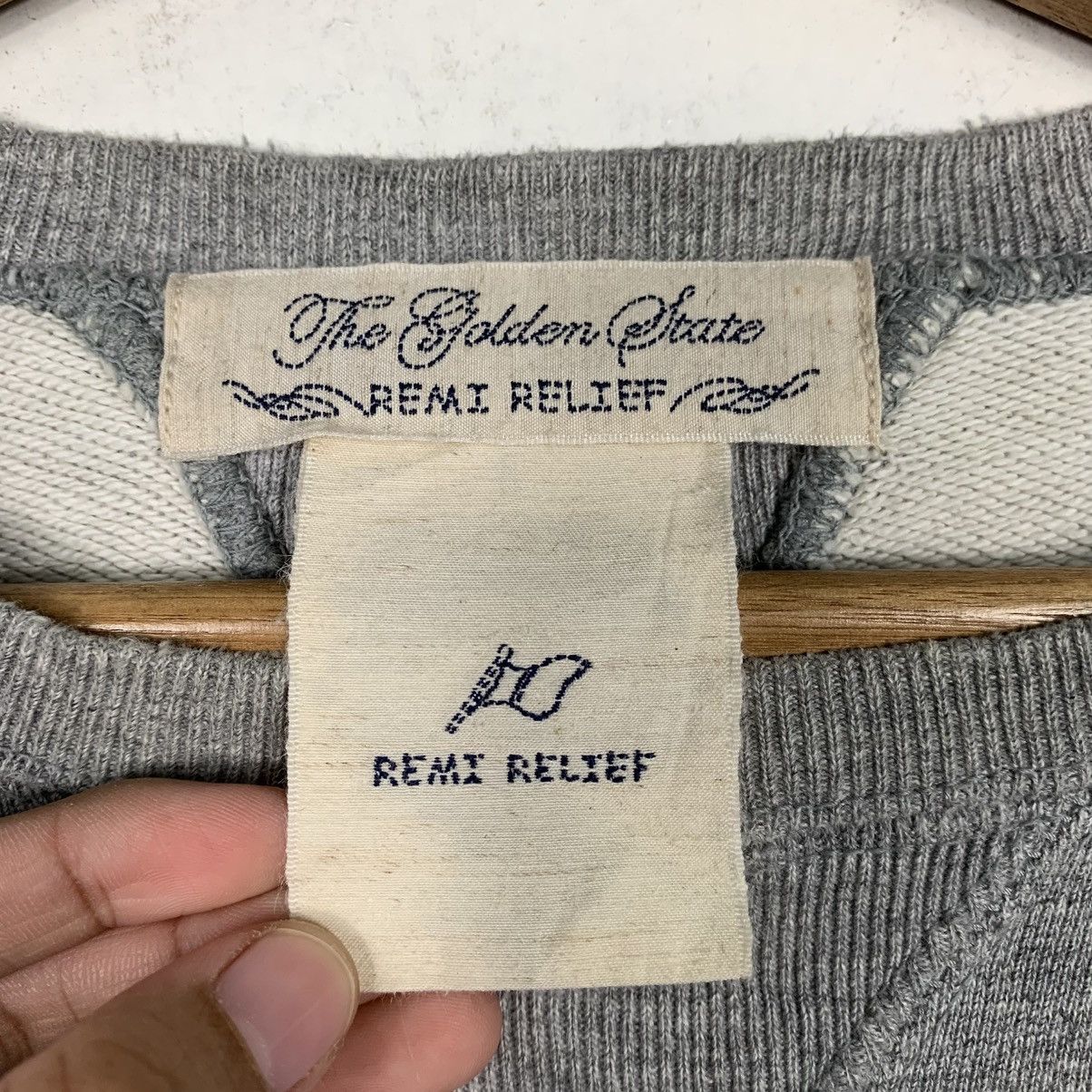 Japanese Brand Remi Relief Plain Crewneck Sweatshirt Size US M / EU 48-50 / 2 - 10 Thumbnail
