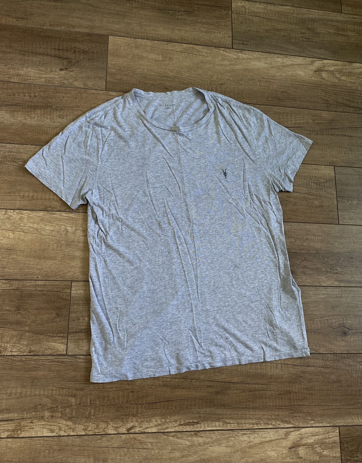 Allsaints AllSaints Gray Basic Logo T shirt M Size US M / EU 48-50 / 2 - 3 Thumbnail